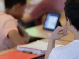 Dos estudiantes, en una foto de archivo.