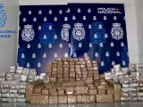 Hachís incautado en una operación contra la distribución de droga en el norte de España