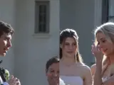 El joven sorprendió a su novia en su discurso de bodas.
