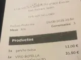 En la cuenta había unn gasto inesperado.