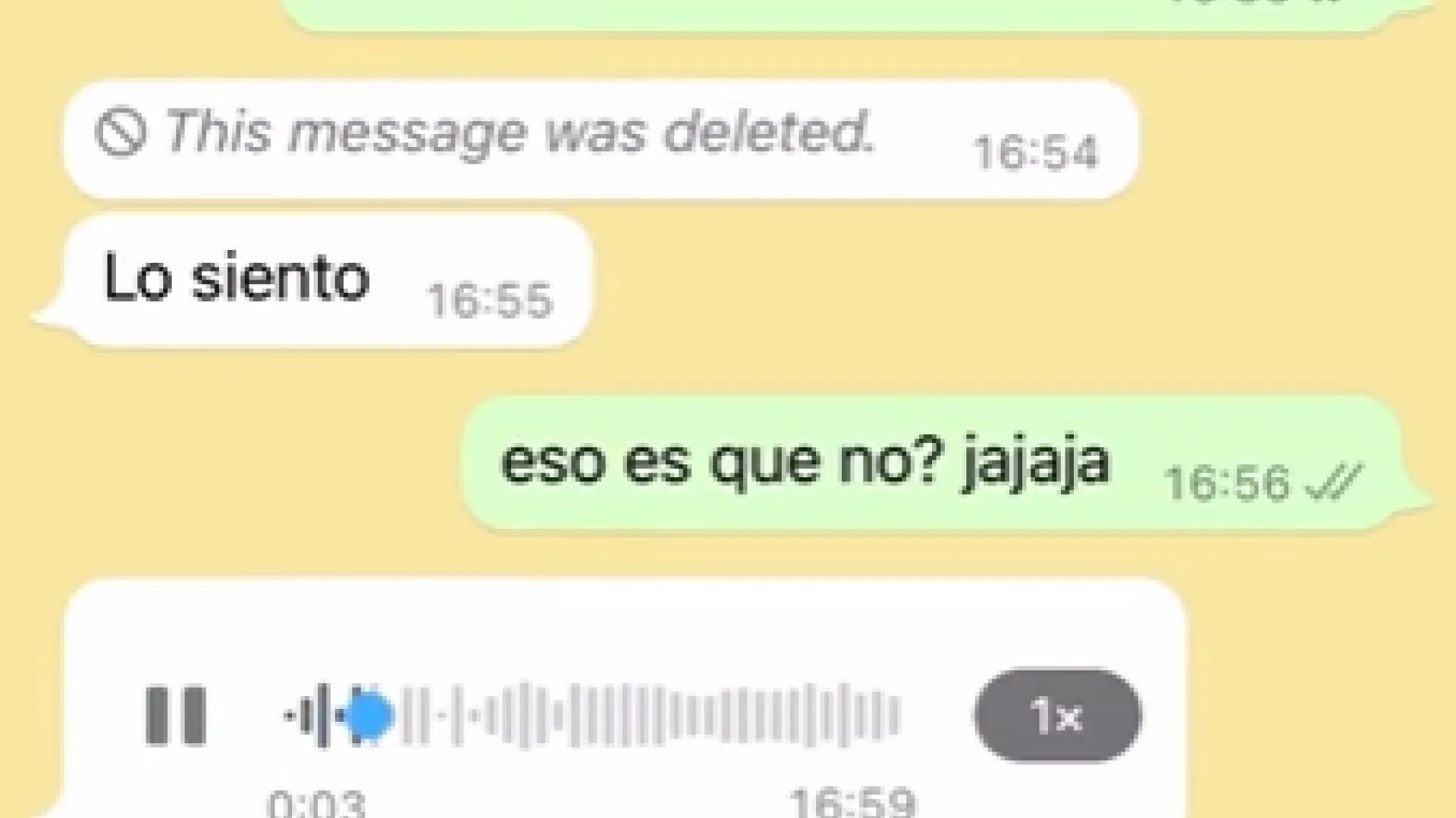 
         Una chica pide los apuntes a una compañera y le responde con este inesperado audio 
    