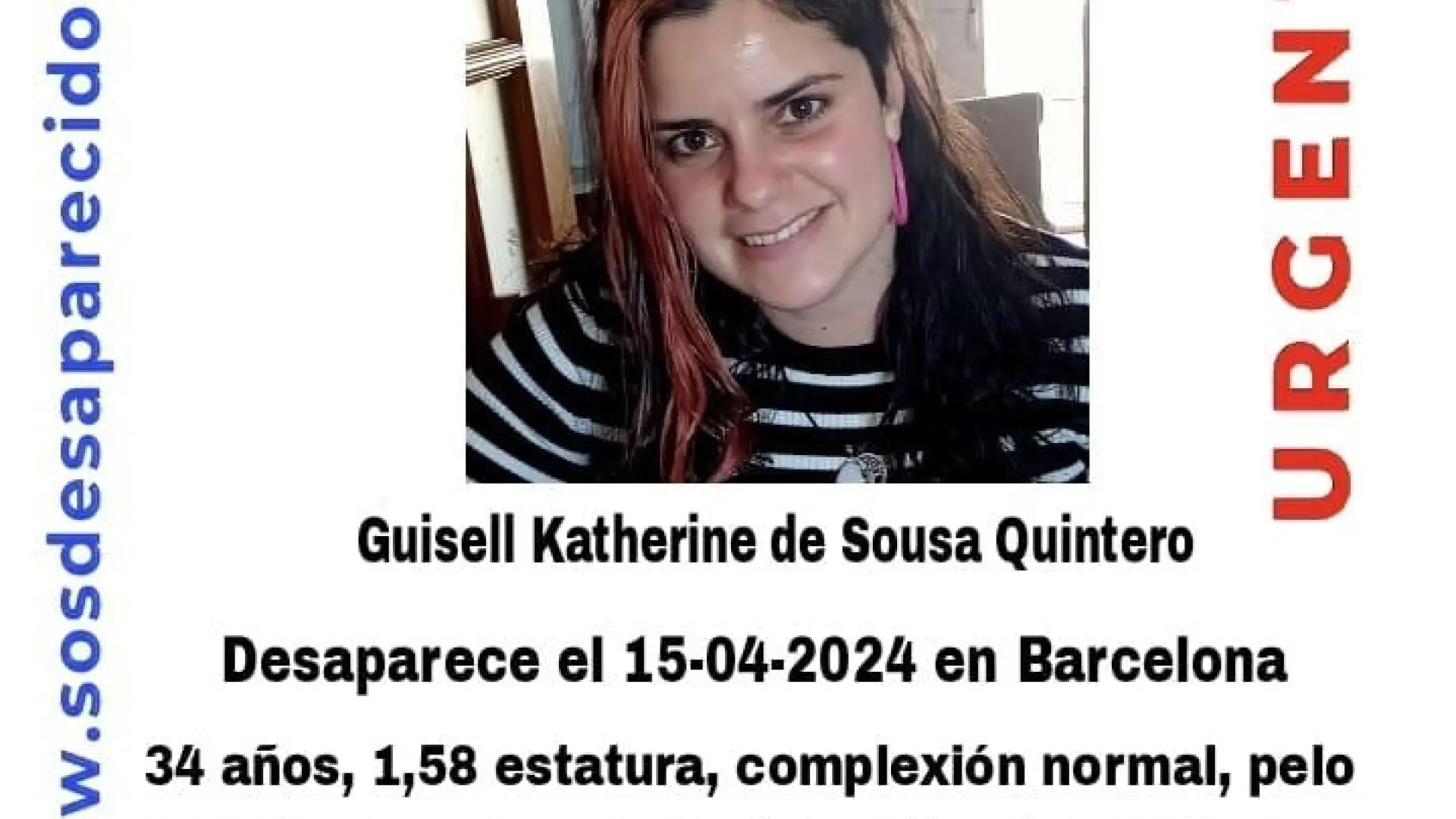 
         Buscan a Katy, desaparecida en Barcelona y que mandó un mensaje asegurando que la tenían secuestrada 
    