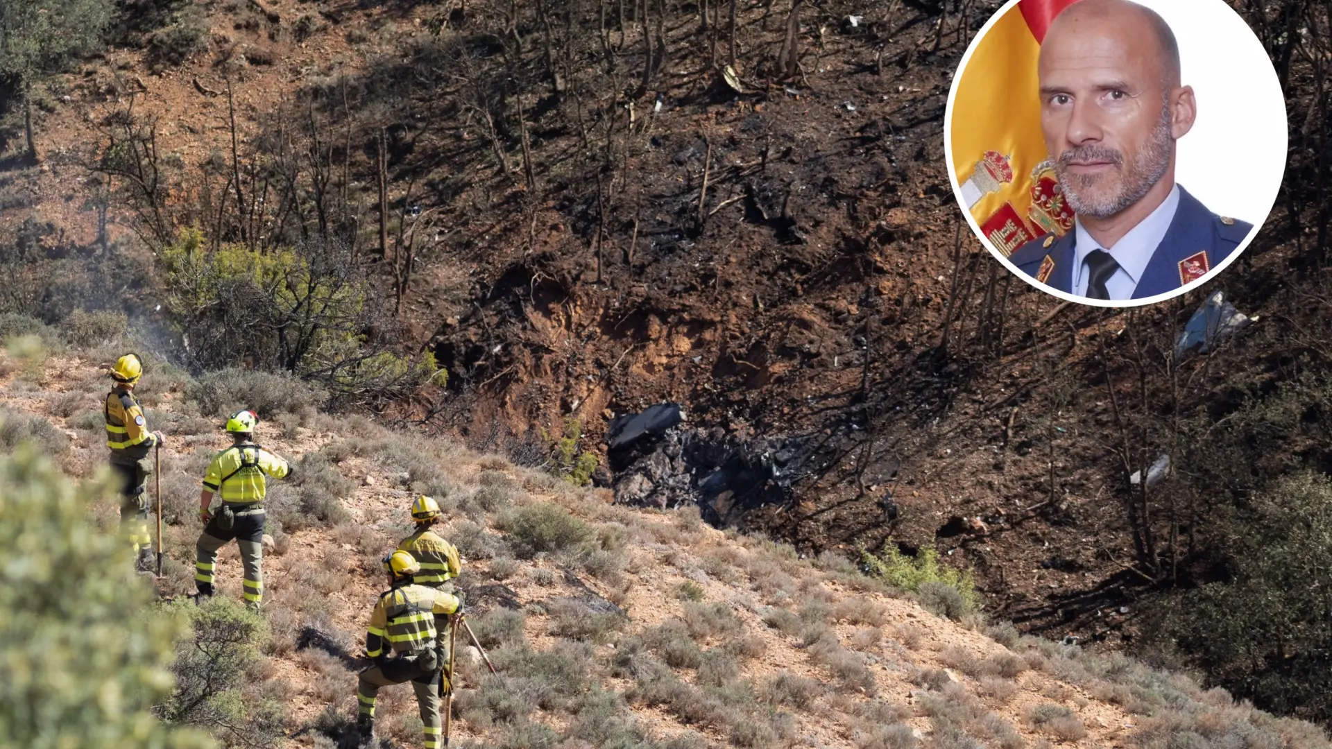 El piloto del F18 muerto en el accidente de Teruel es el teniente coronel Estrada