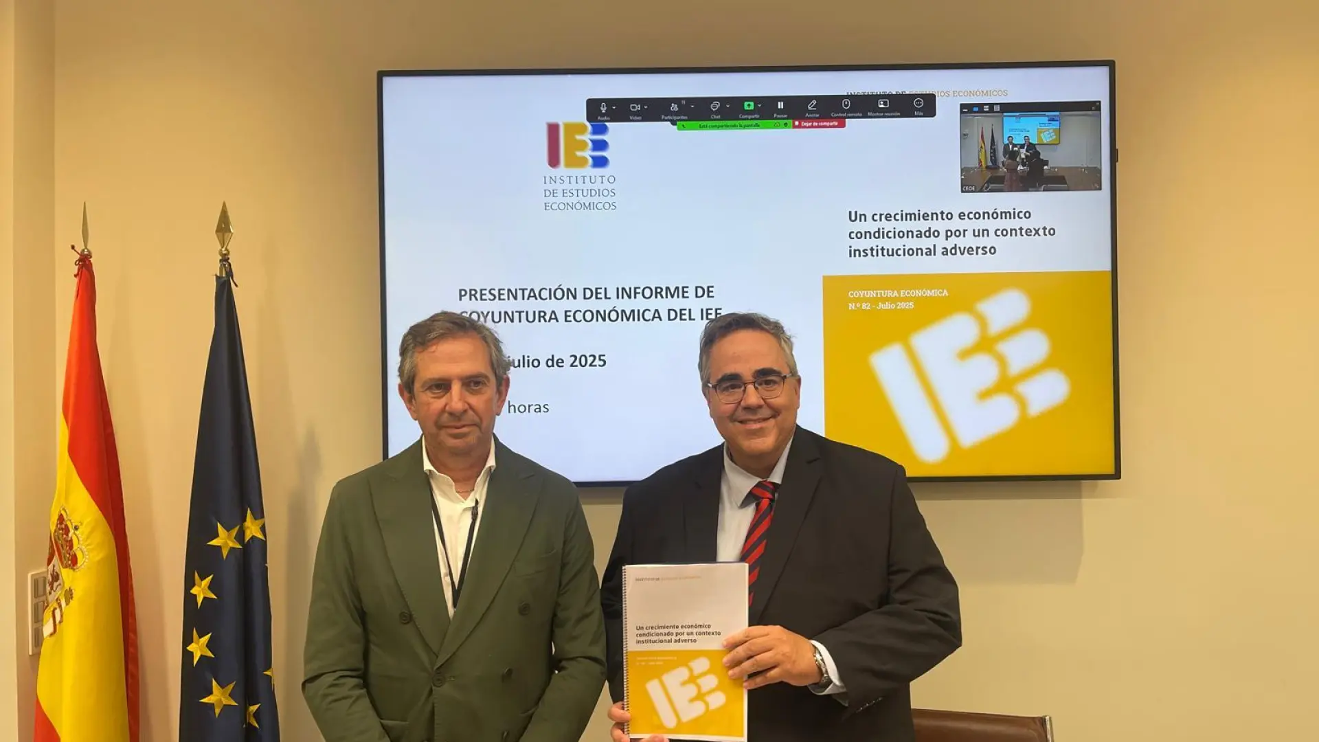 El IEE todavía detecta recelo en las empresas a invertir por la incertidumbre política y la rivalidad china