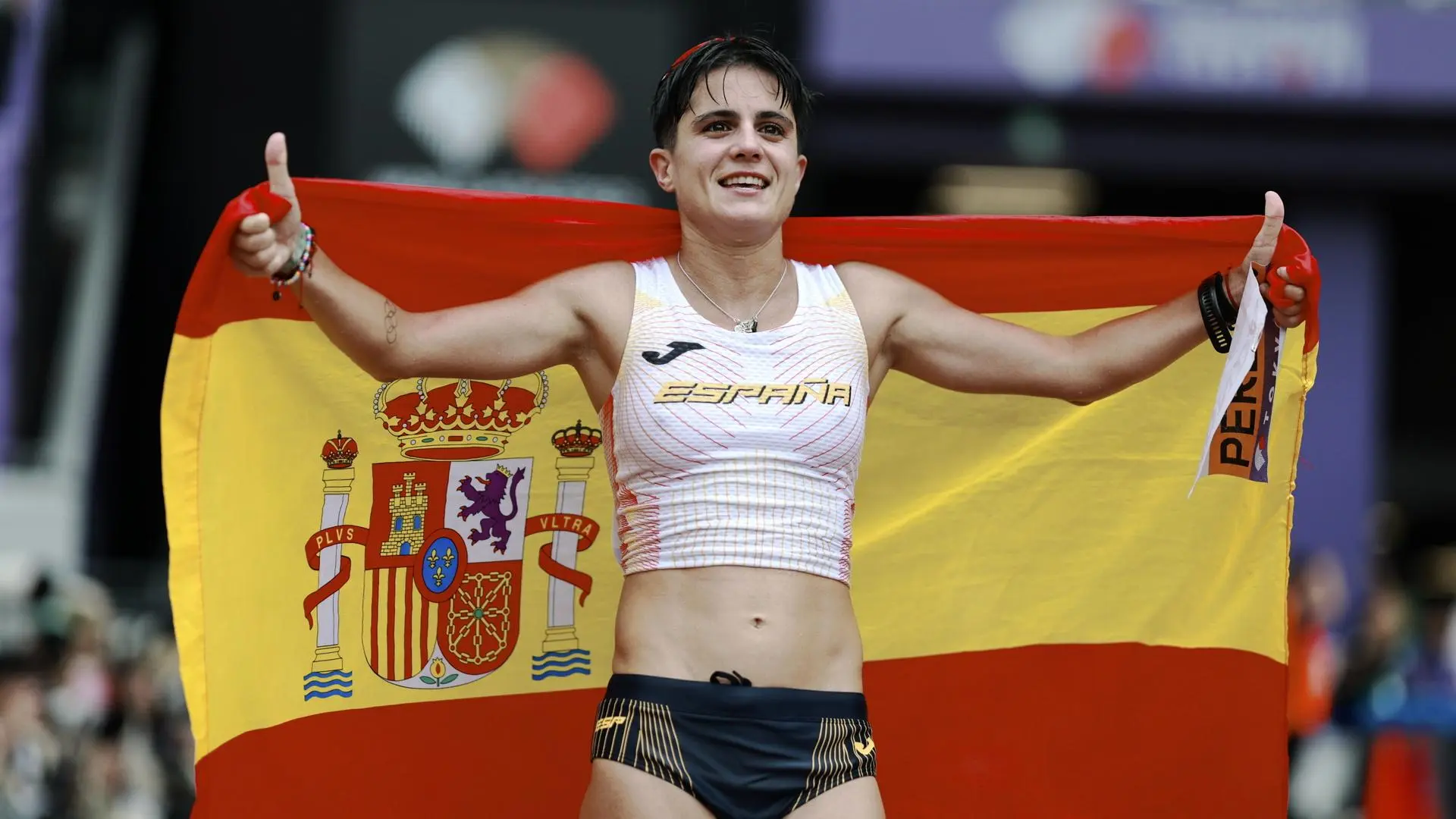 María Pérez, campeona del mundo de 35 kilómetros marcha con una exhibición en Tokio