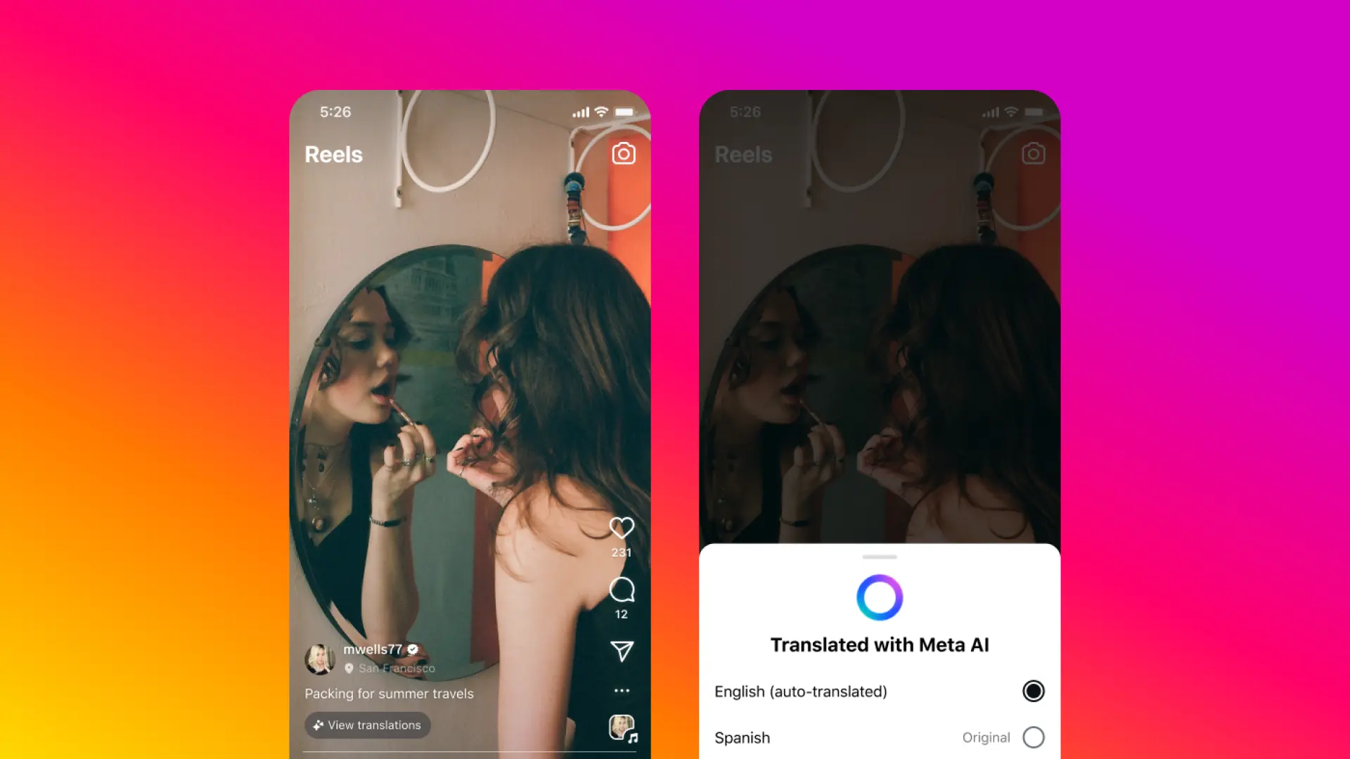 Ya puedes hablar otros idiomas en Instagram y Facebook: Meta lanza en España las traducciones con IA