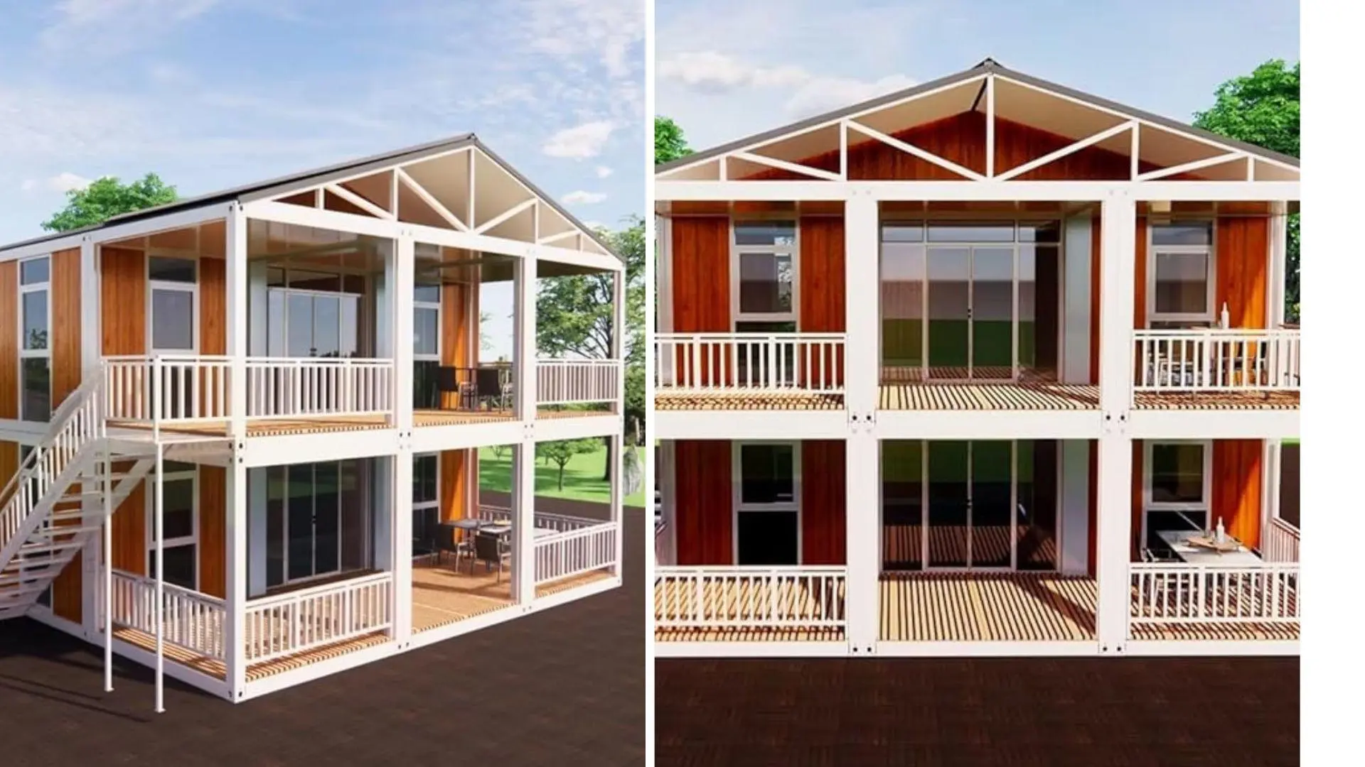 Así es la casa prefabricada de Amazon que cuesta menos de 20.000 euros: con cocina abierta, dos plantas y un porche