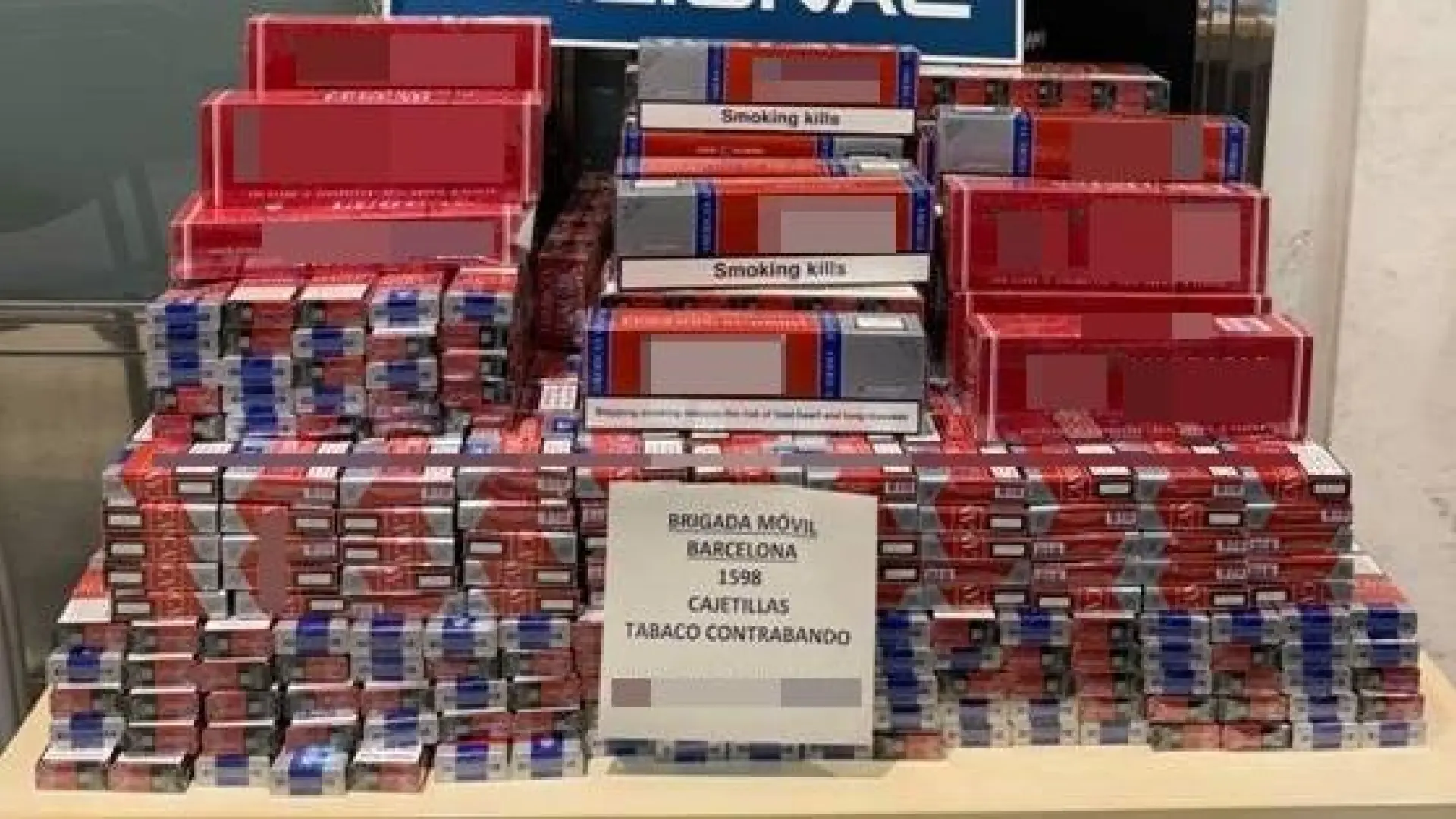 Incautadas 1.598 cajetillas de tabaco de contrabando en la Estació del Nord de Barcelona