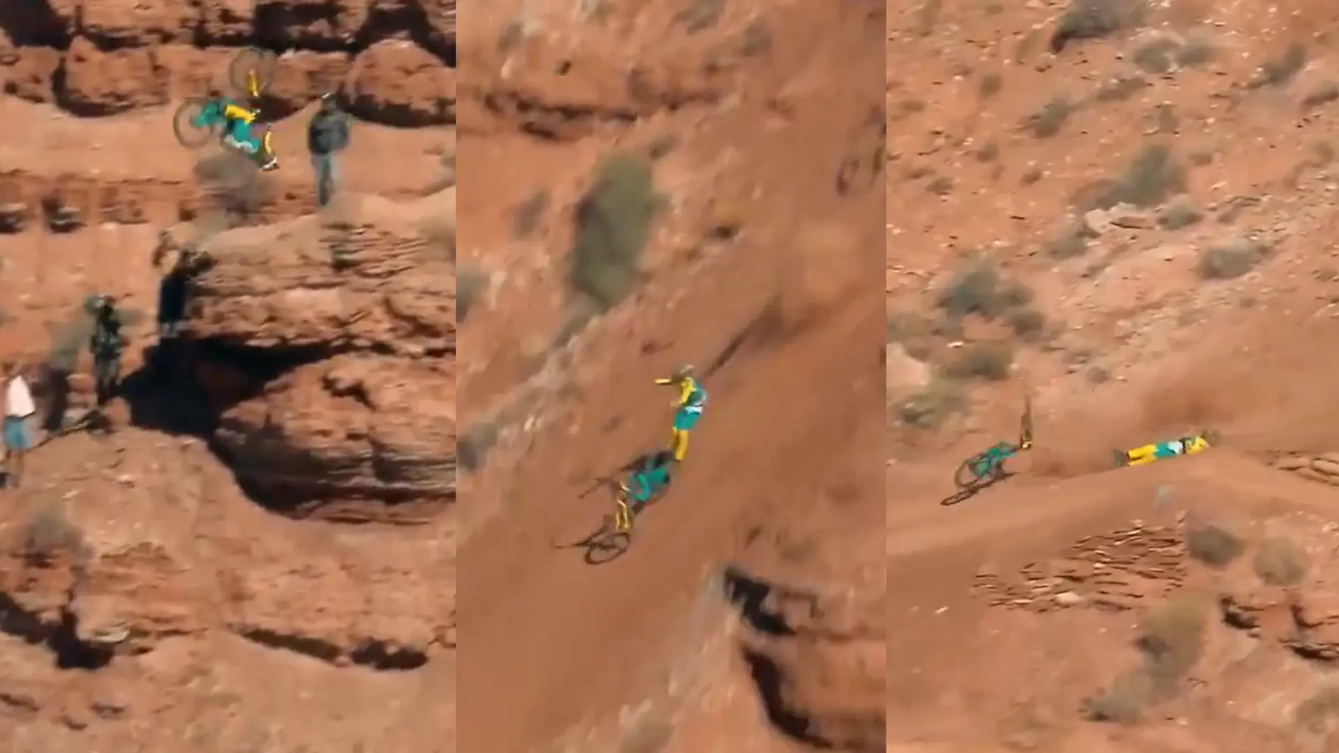 La escalofriante caída del español Adolf Silva en el Red Bull Rampage 2025 al intentar un doble backflip