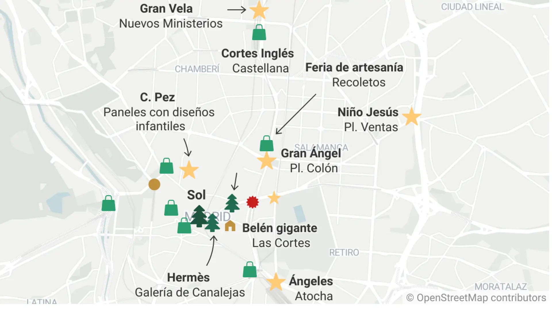 Мадрид засияет новогодними огнями под управлением Карлоса Сайнса