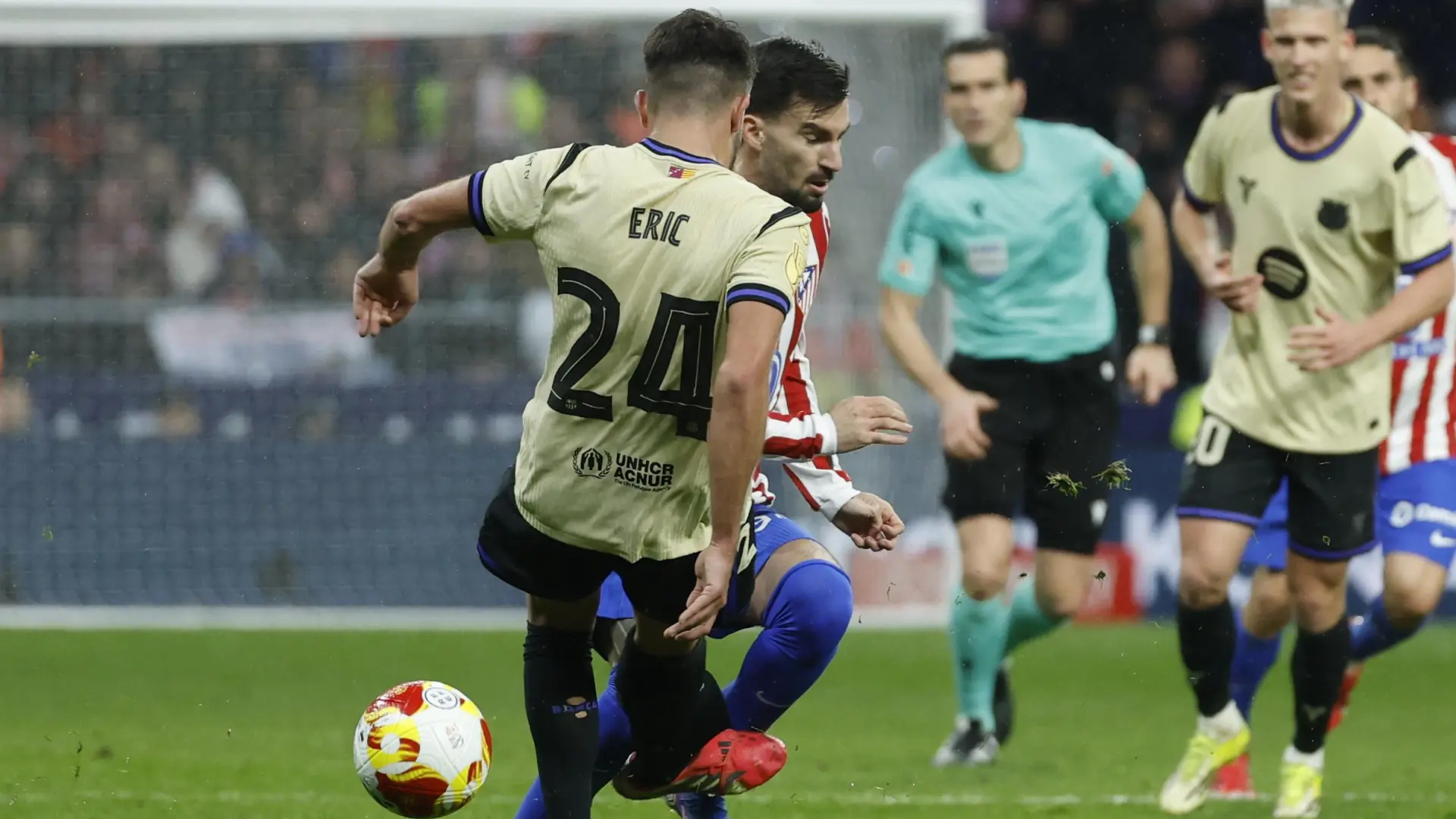 Eric García, tras su expulsión ante el Atlético de Madrid: "Estas decisiones últimamente nos van en contra"