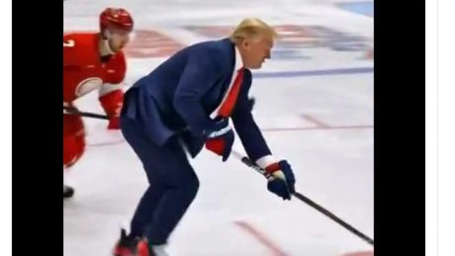 Donald Trump difunde un vídeo hecho con IA en el que se convierte en un jugador de hockey sobre hielo contra Canadá