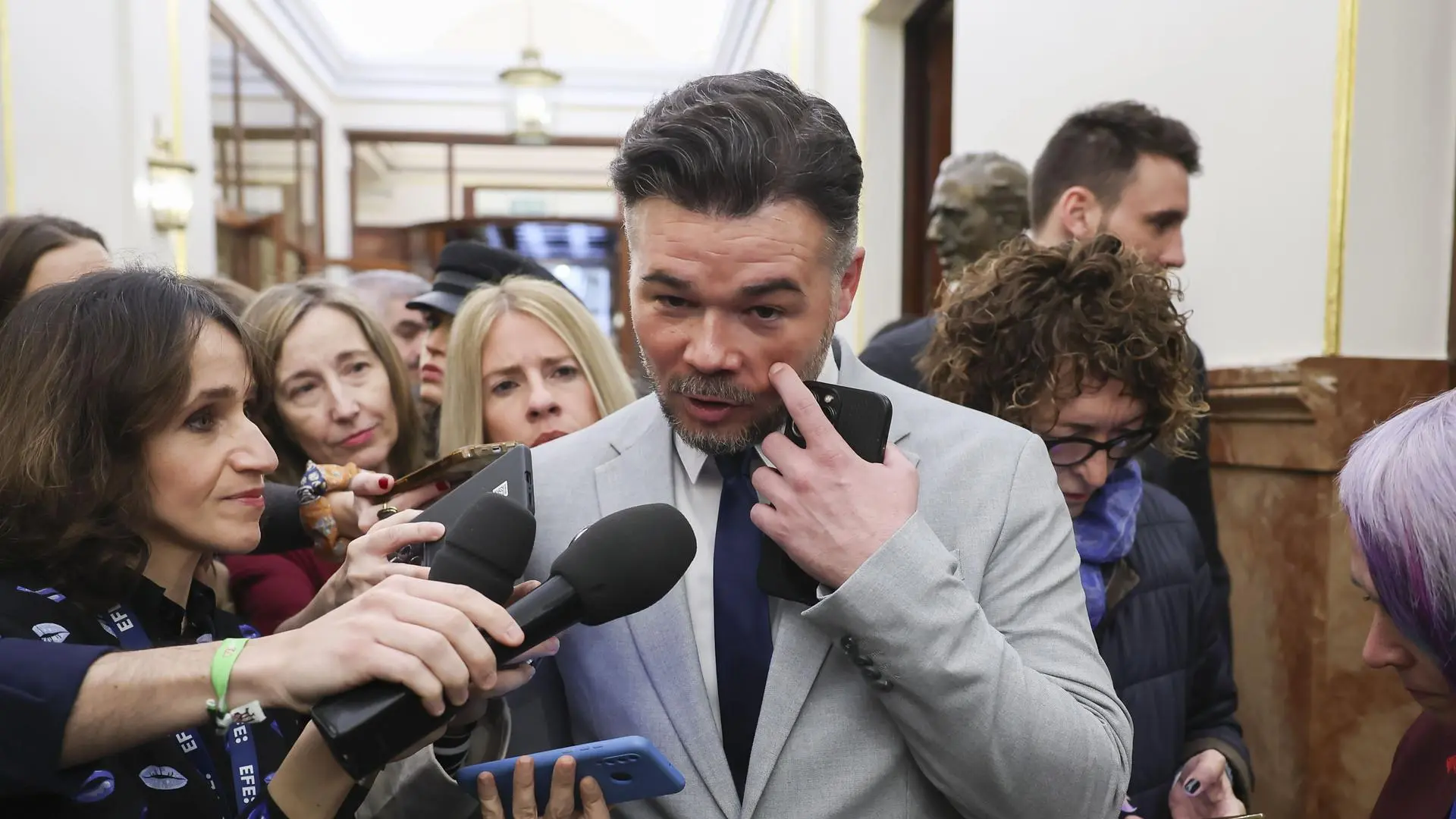 Rufián vería "maravilloso" que Bustinduy fuera candidato de la nueva coalición: "Es una de las mejores cabezas de la izquierda"