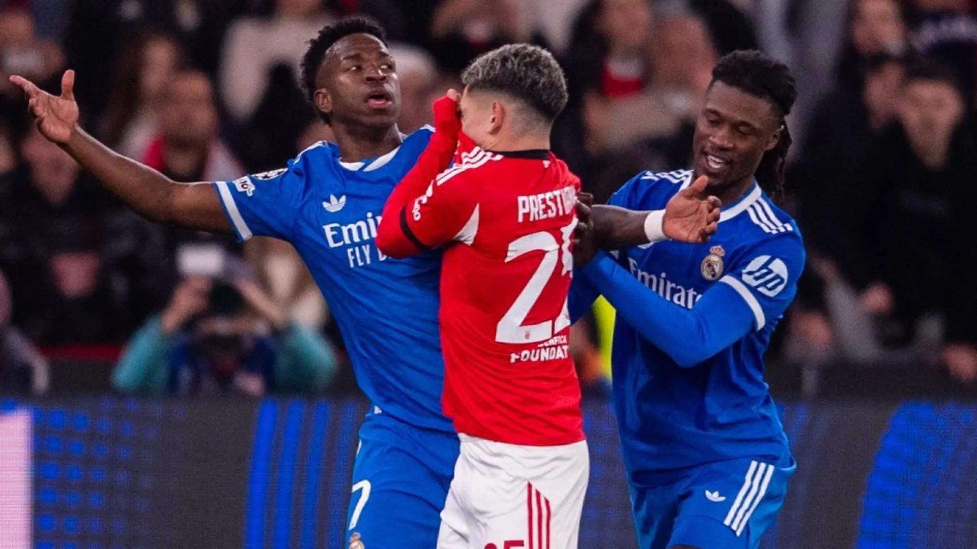 Prestianni se defiende de los presuntos insultos racistas a Vinícius: 