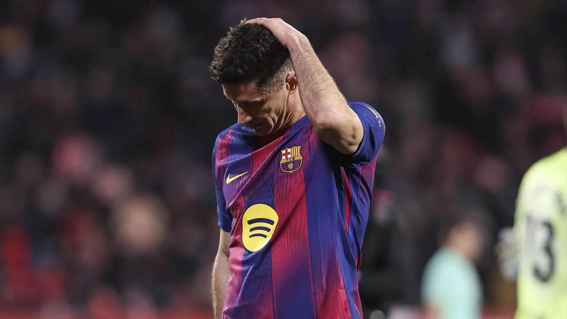 Robert Lewandowski, baja ante el Atlético: sufre una fractura en la órbita del ojo