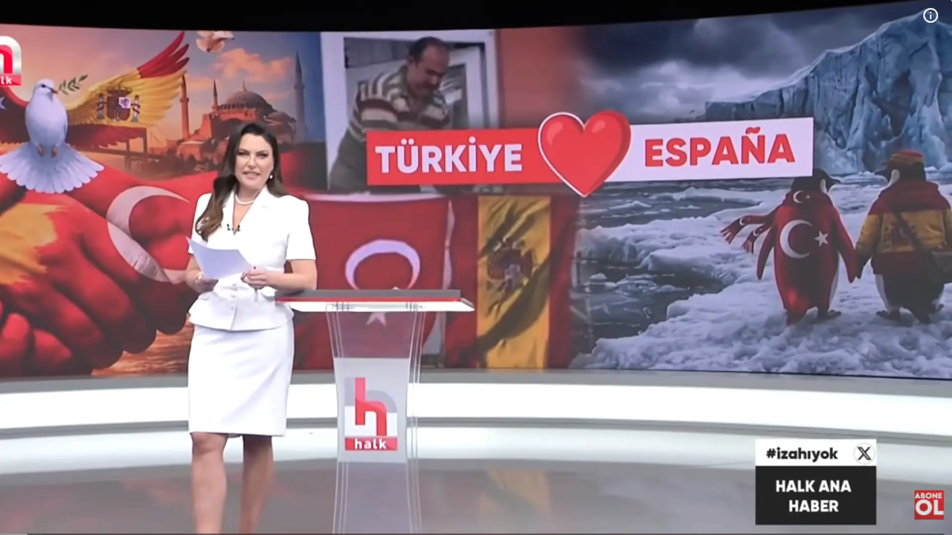 La televisión turca homenajea a España y acaba su telediario en castellano: "Gracias por estar del lado correcto de la historia"