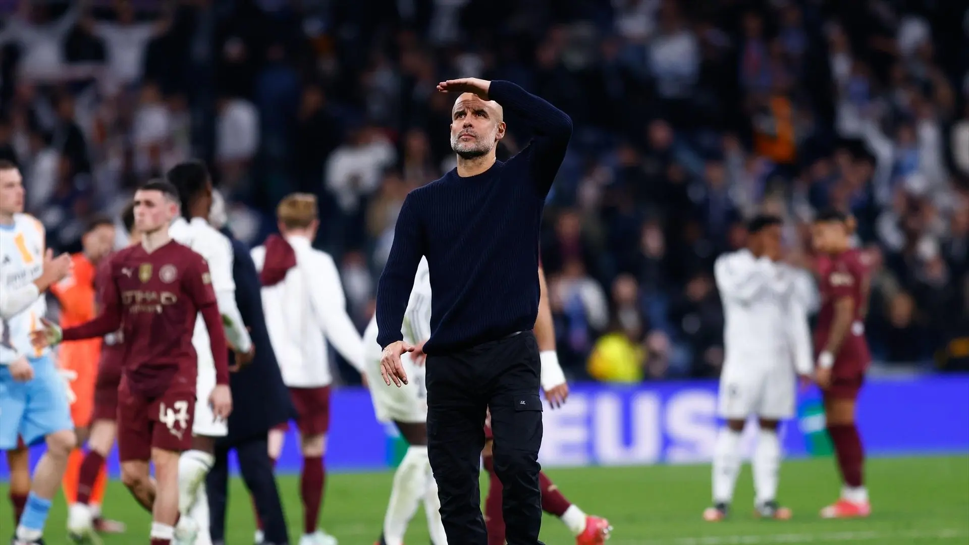 Peligro por la amenaza de cierre del Bernabéu tras la sanción de la UEFA: temor a posibles insultos homófobos a Pep Guardiola