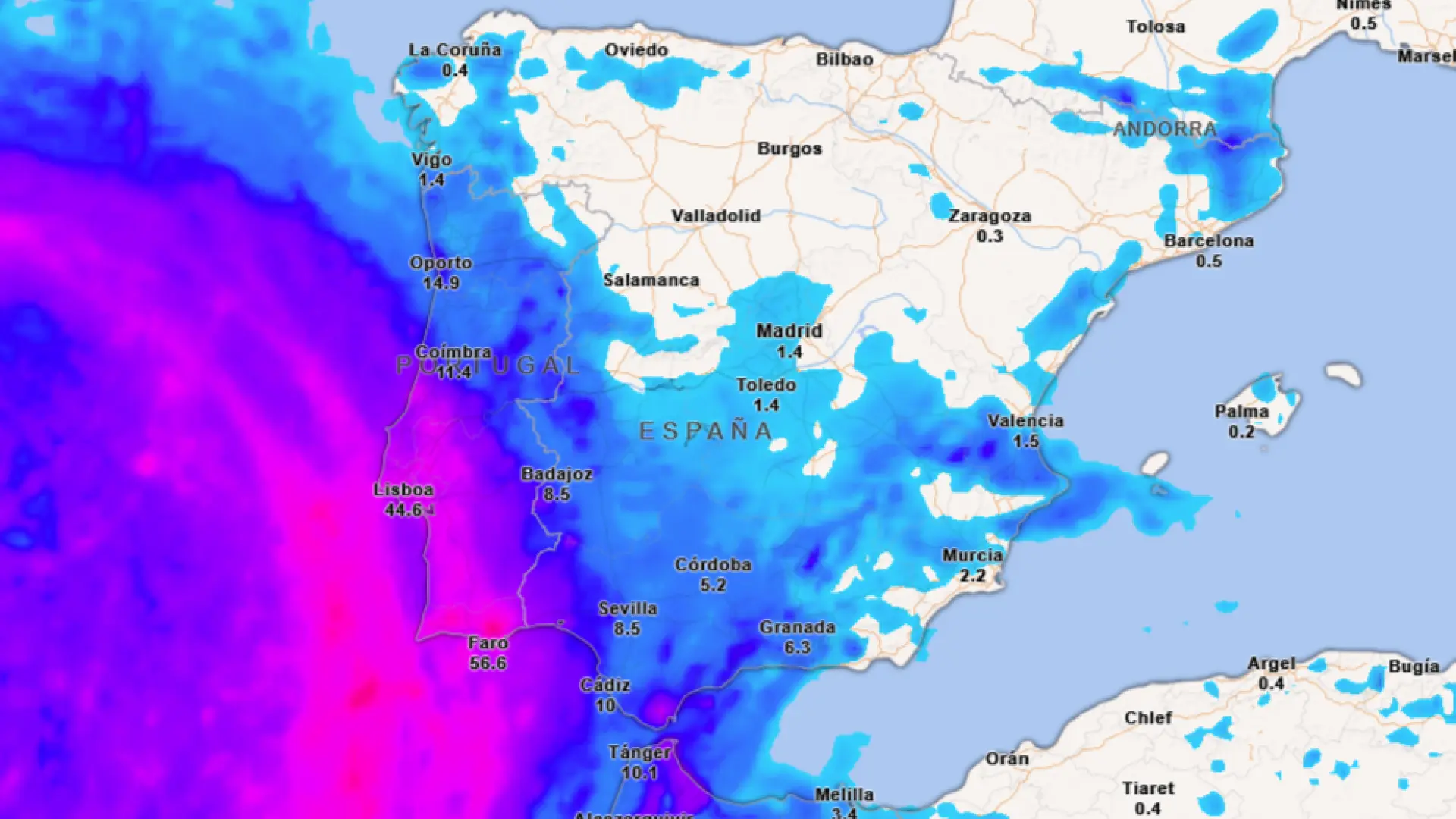La borrasca Therese dejará un tiempo "variable y complejo" en España a las puertas de Semana Santa