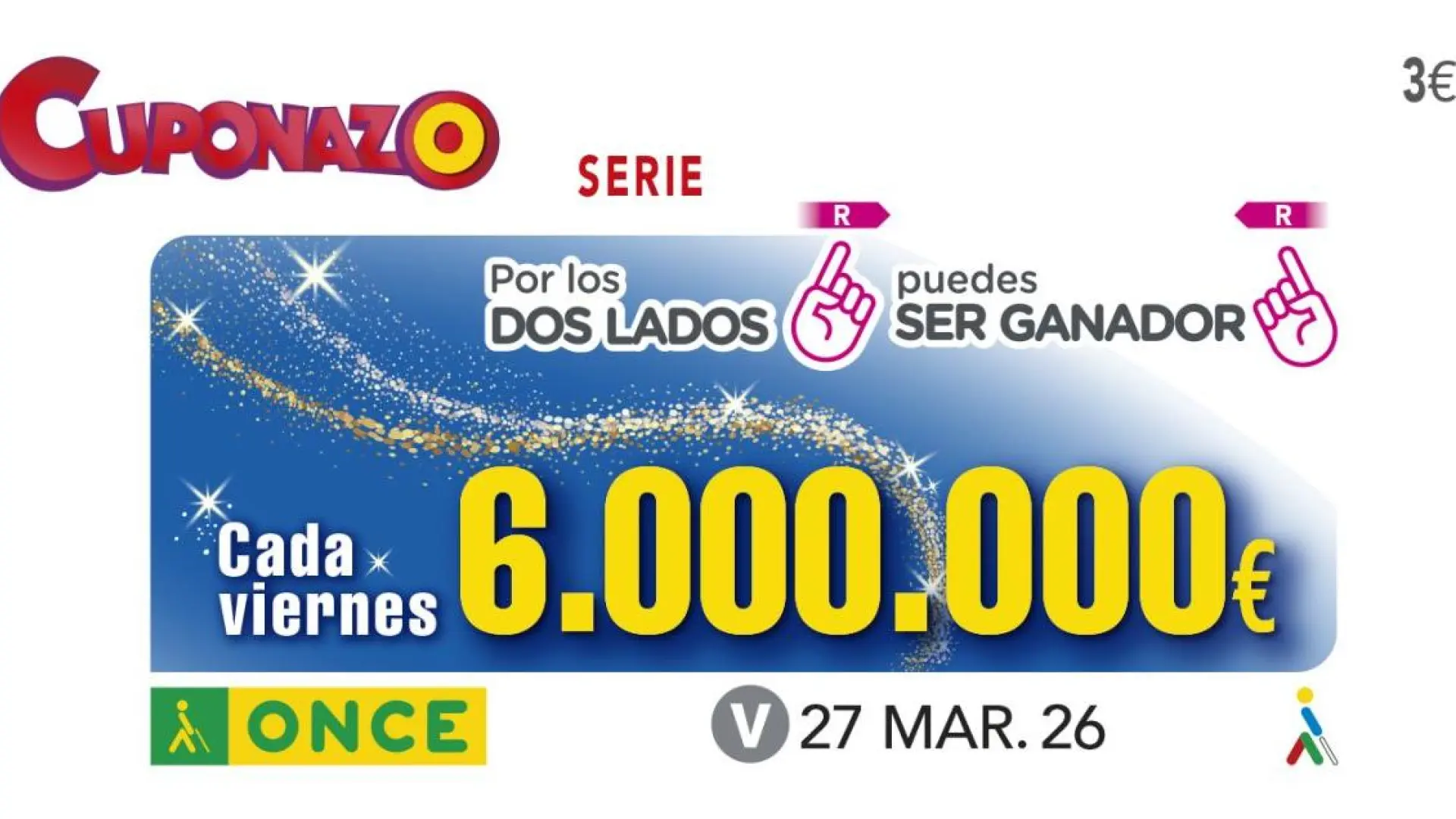 El Cuponazo de la ONCE reparte 6,6 millones de euros en 16 cupones premiados en Madrid