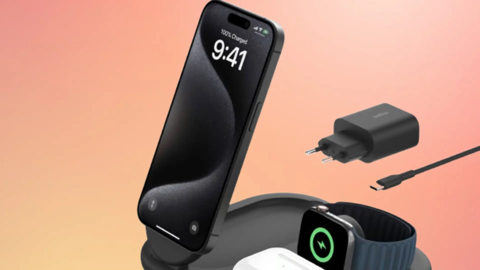 Si eres de Apple, necesitas este cargador 3 en 1 de Belkin: es inalámbrico y está al 40% de descuento