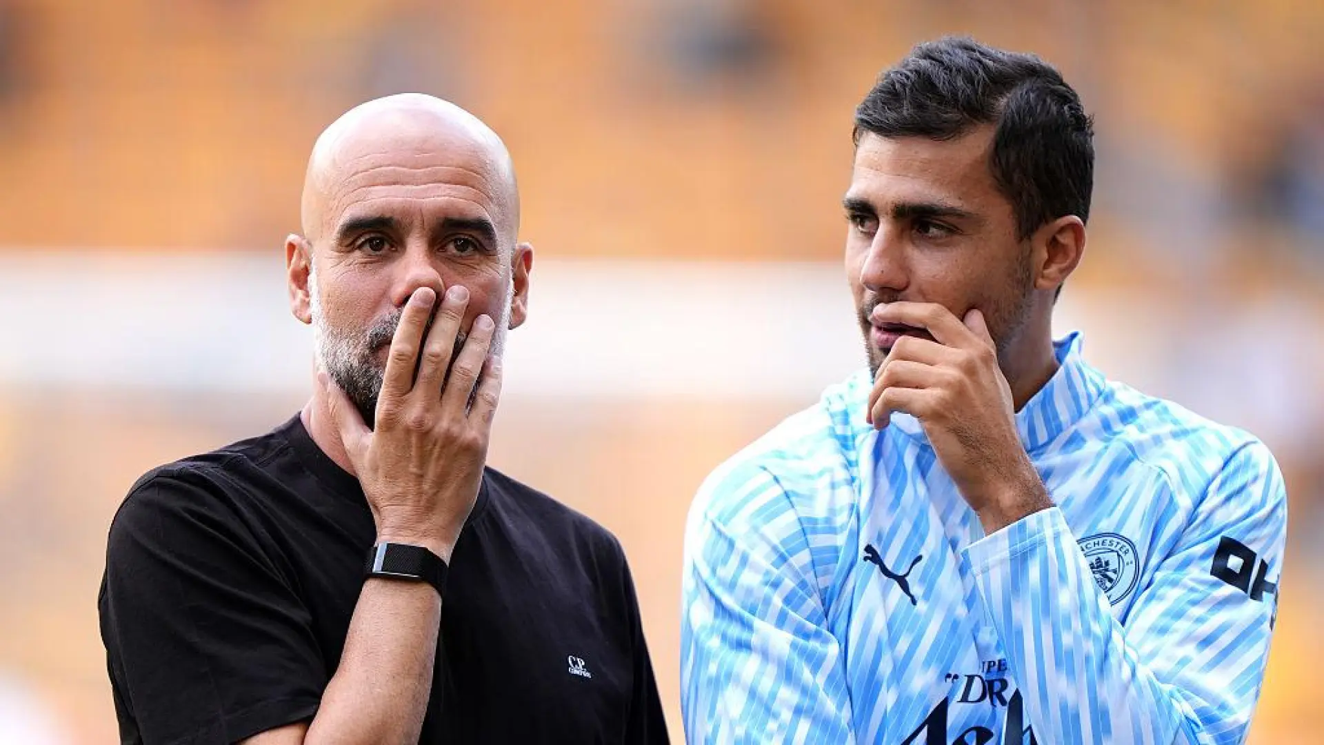 Guardiola, sobre los rumores de un posible fichaje de Rodri por el Real Madrid: "Conozco sus intenciones y las del club"