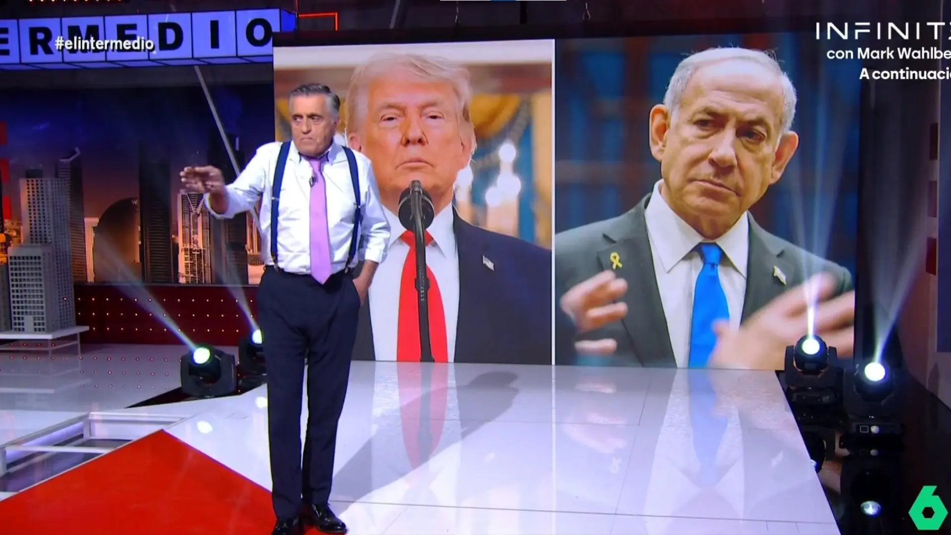 
         Wyoming, en 'El Intermedio': "Netanyahu y Trump están desatados, ponen en peligro al resto del planeta" 
    
