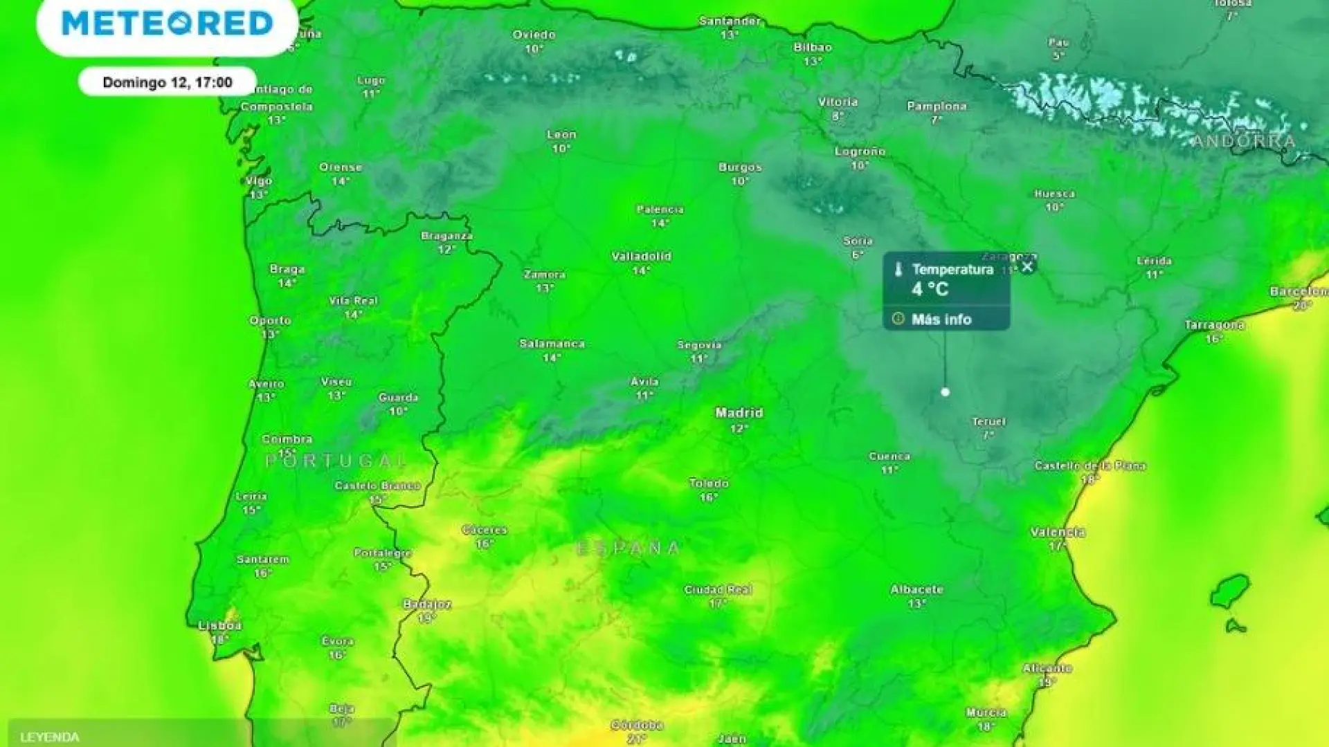 Las siete comunidades que vivirán un desplome de temperaturas: hasta 14 grados en solo 24 horas