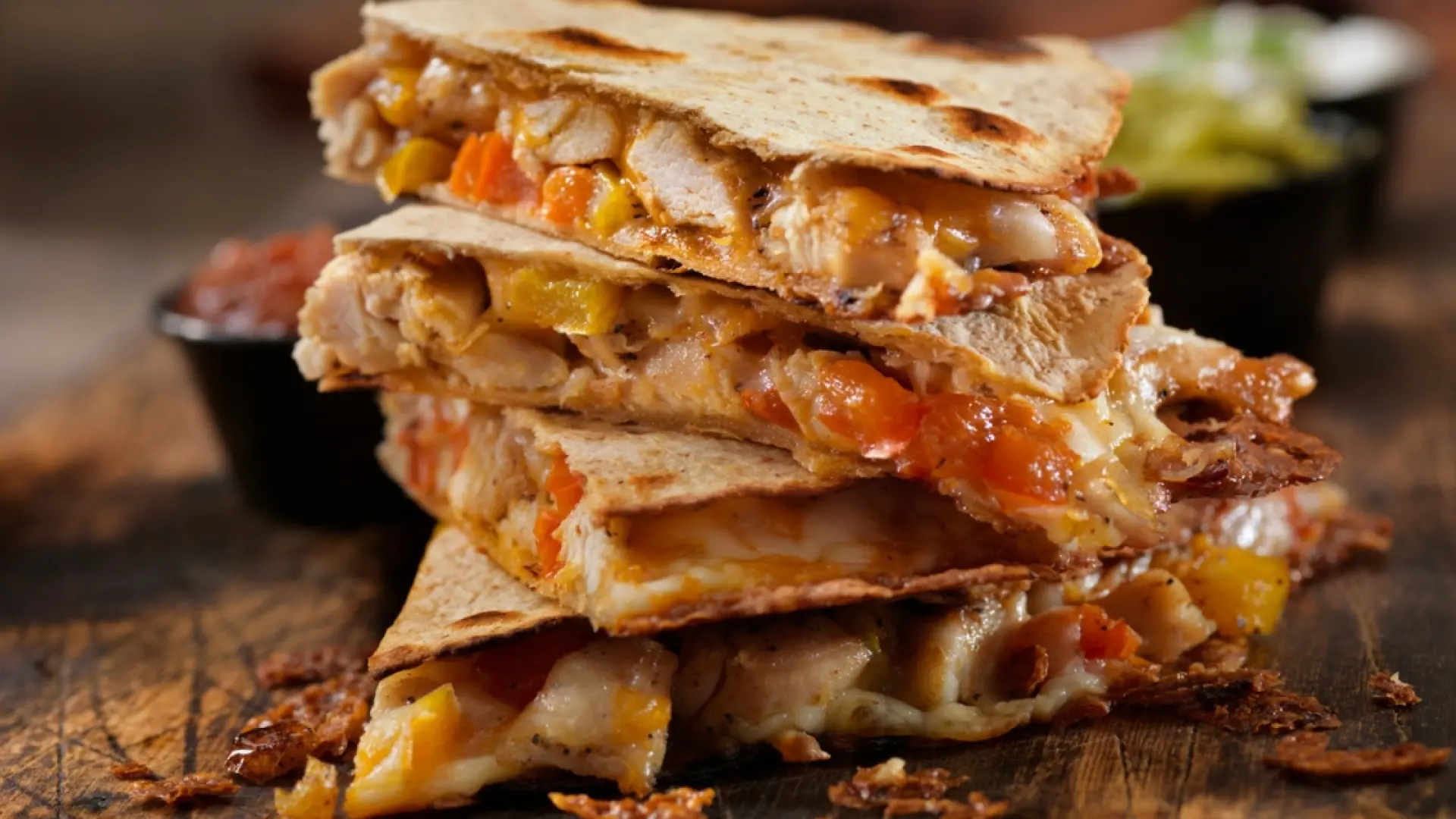 Como preparar unas deliciosas quesadillas de pollo al curry, una receta