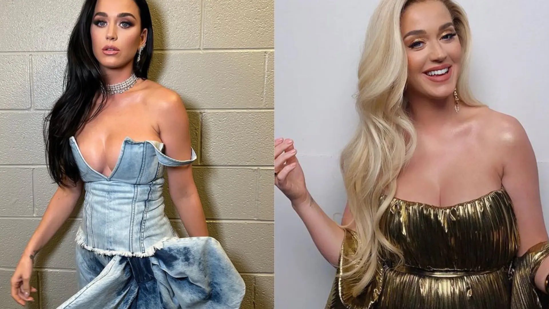 joven katy perry con cabello rubio