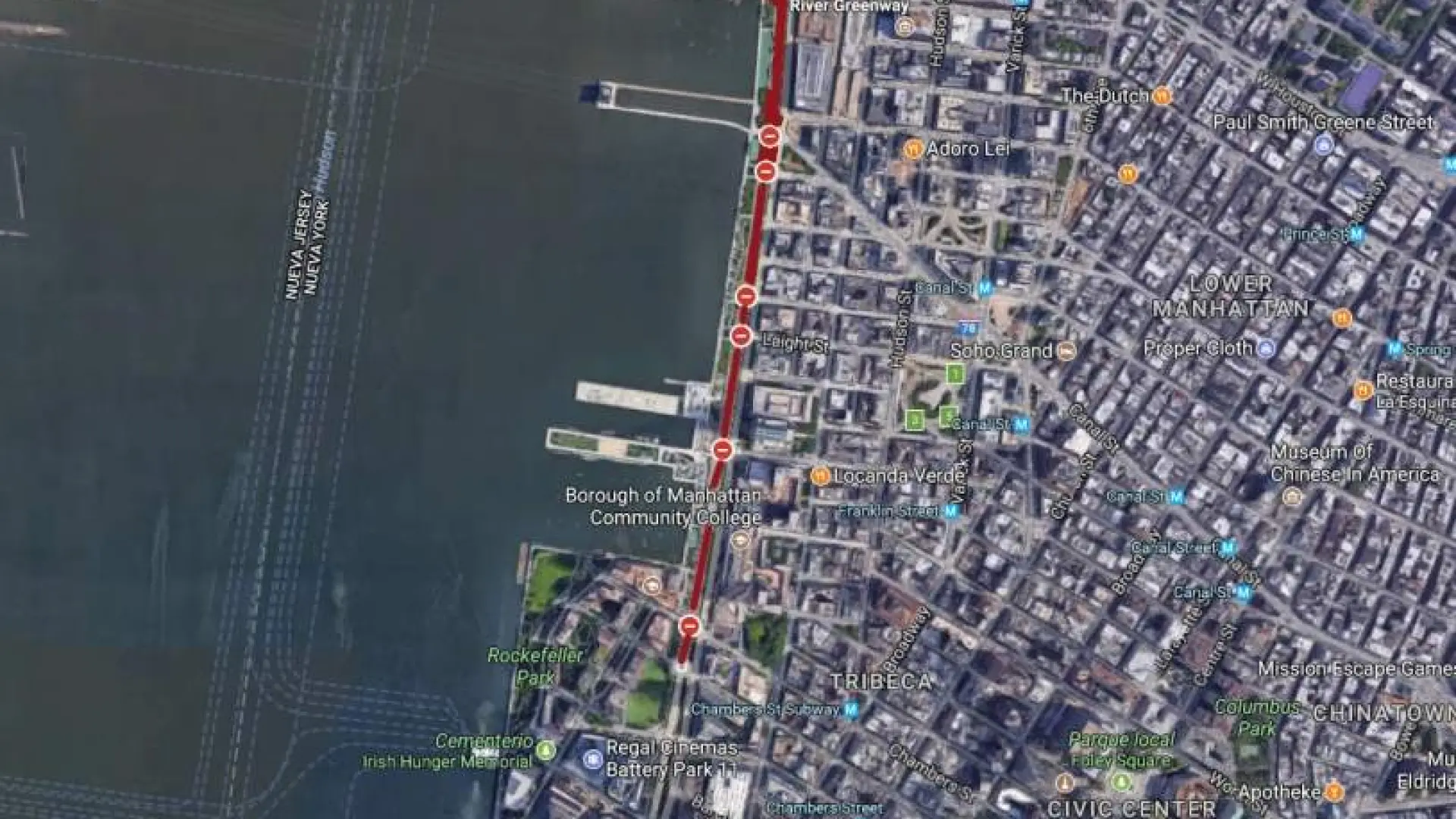 Así fue el atentado en Nueva York recorrió 15 manzanas por el carril