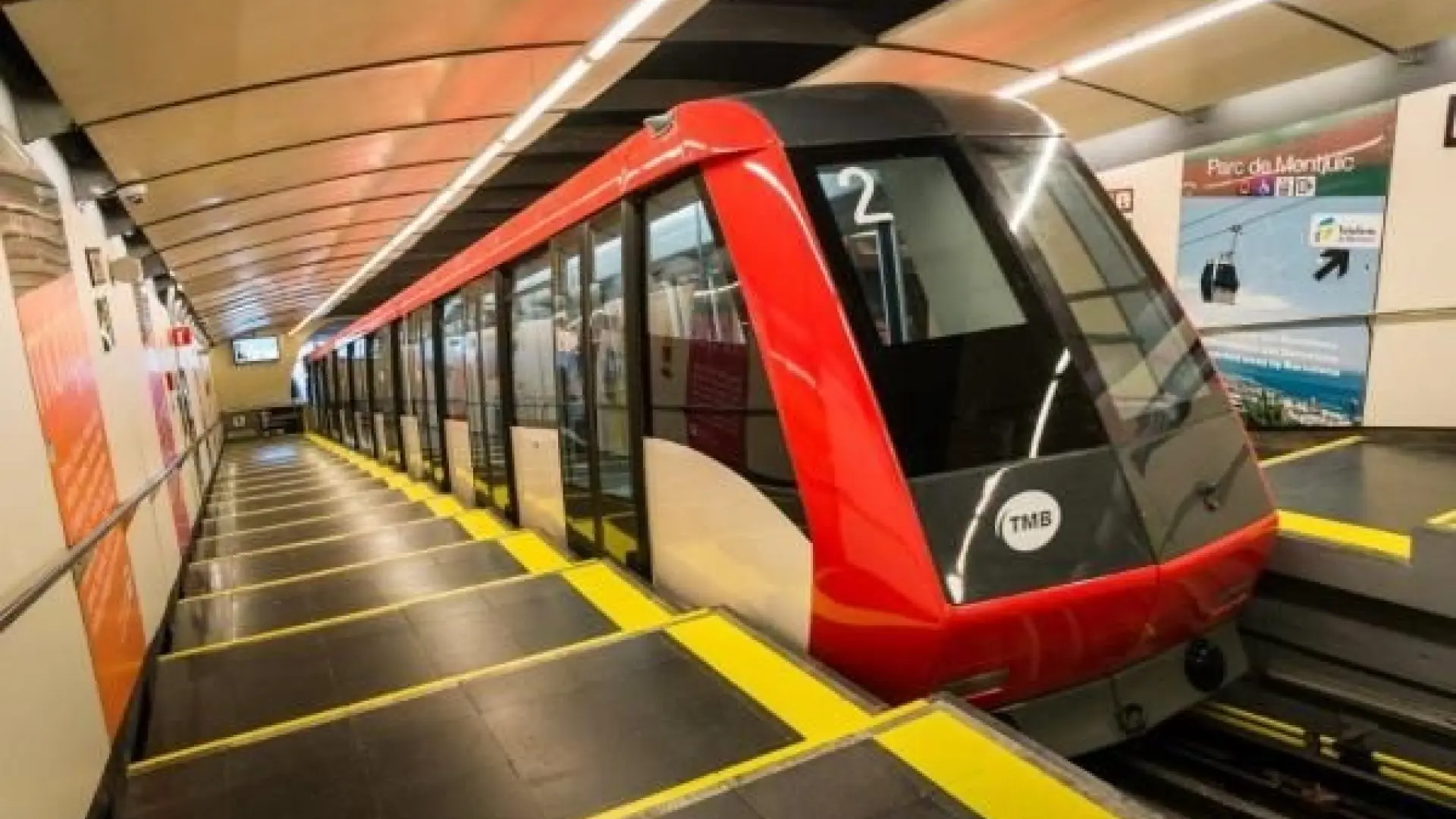 El funicular de Montjuïc cierra cinco meses desde este lunes por las obras del colector de Vila i Vilà