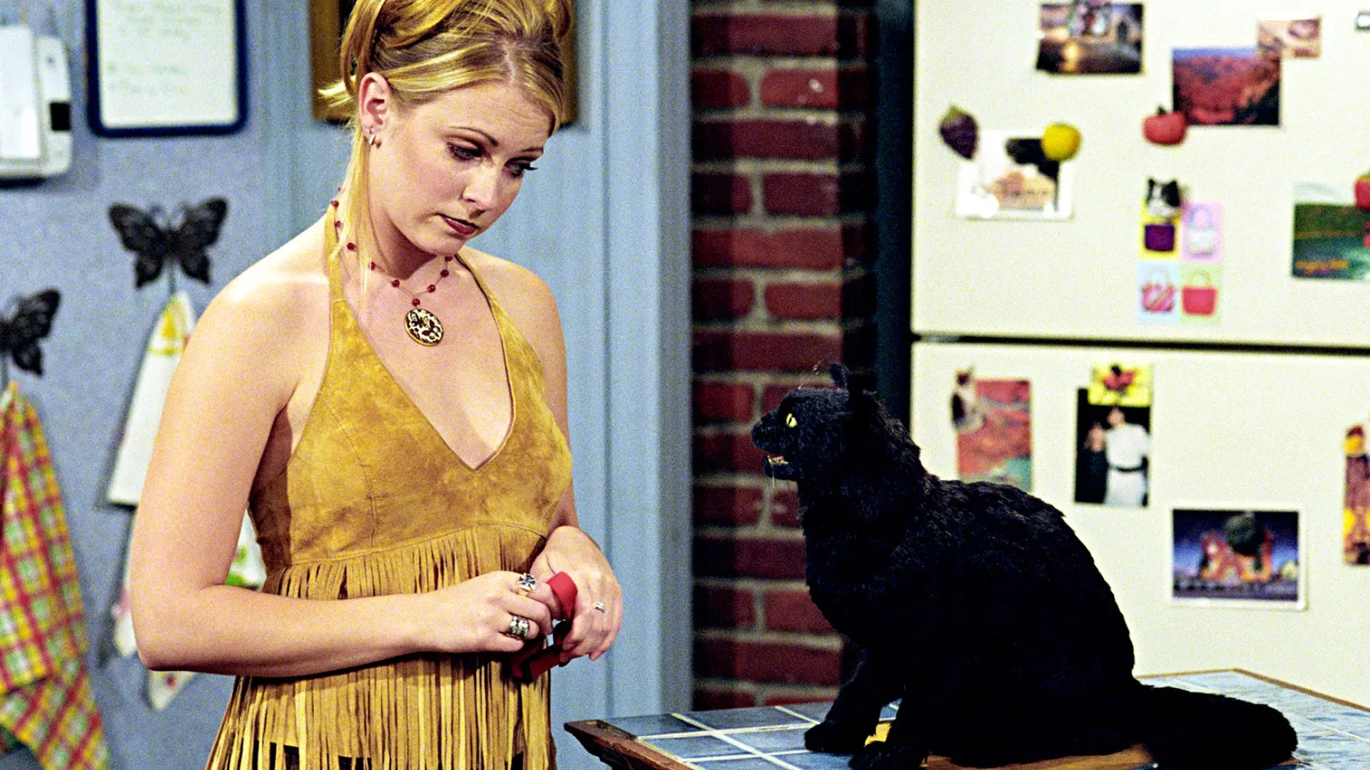 
         Melissa Joan Hart viraliza un vídeo recordando "su relación con Salem", el gato de 'Sabrina: cosas de brujas' 
    