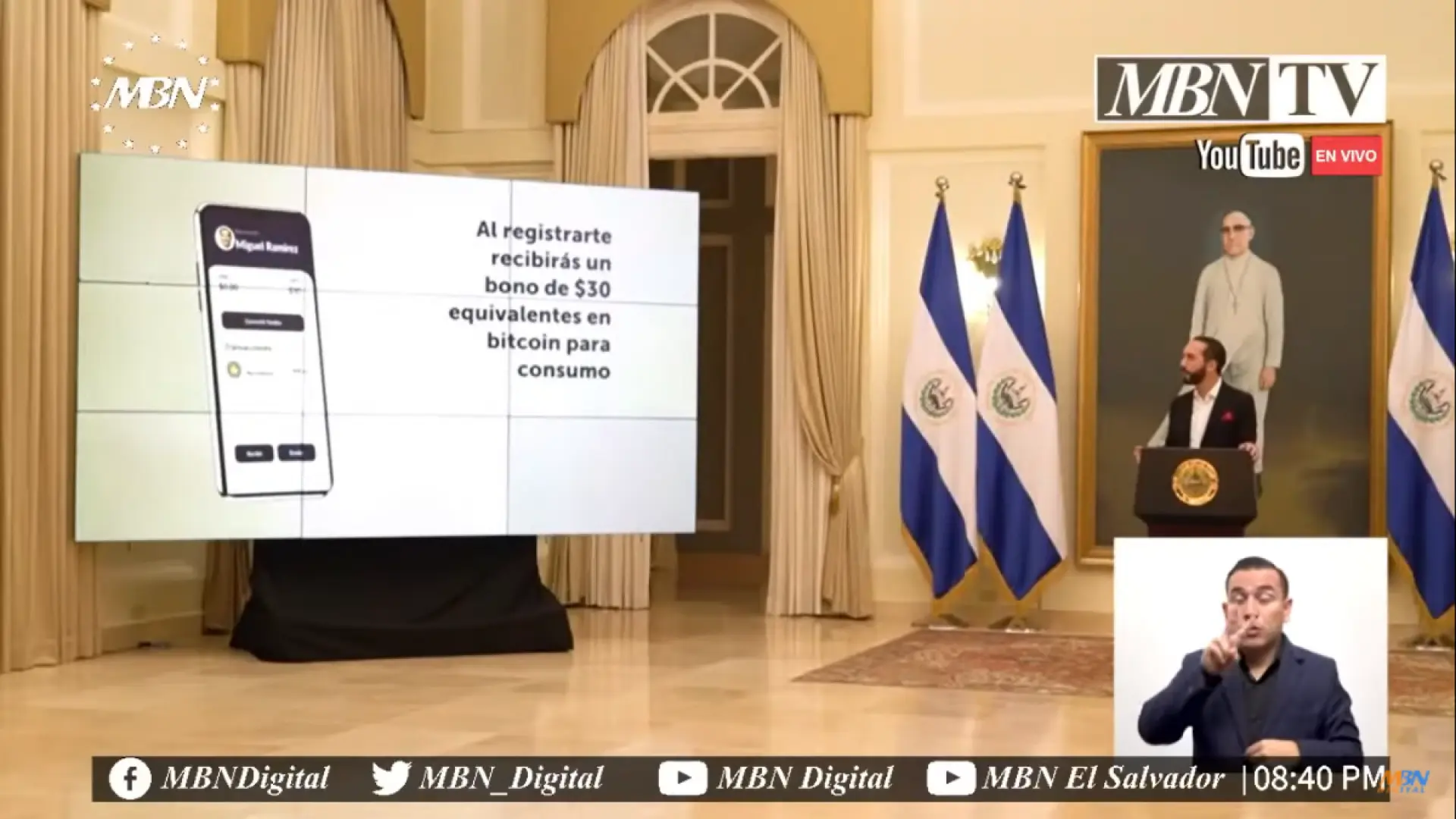 El Salvador ofrecerá 30 dólares en bitcoins a cada ciudadano que descargue  la app de criptomonedas del gobierno