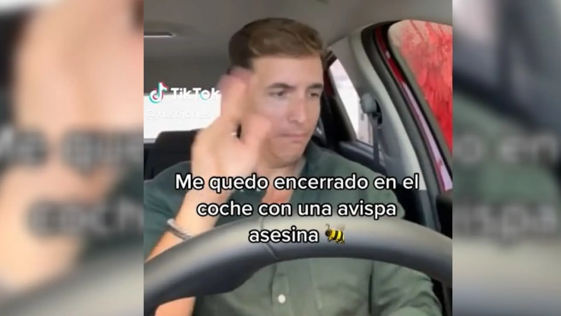 El divertido vídeo de Xuso Jones luchando con una avispa en el interior