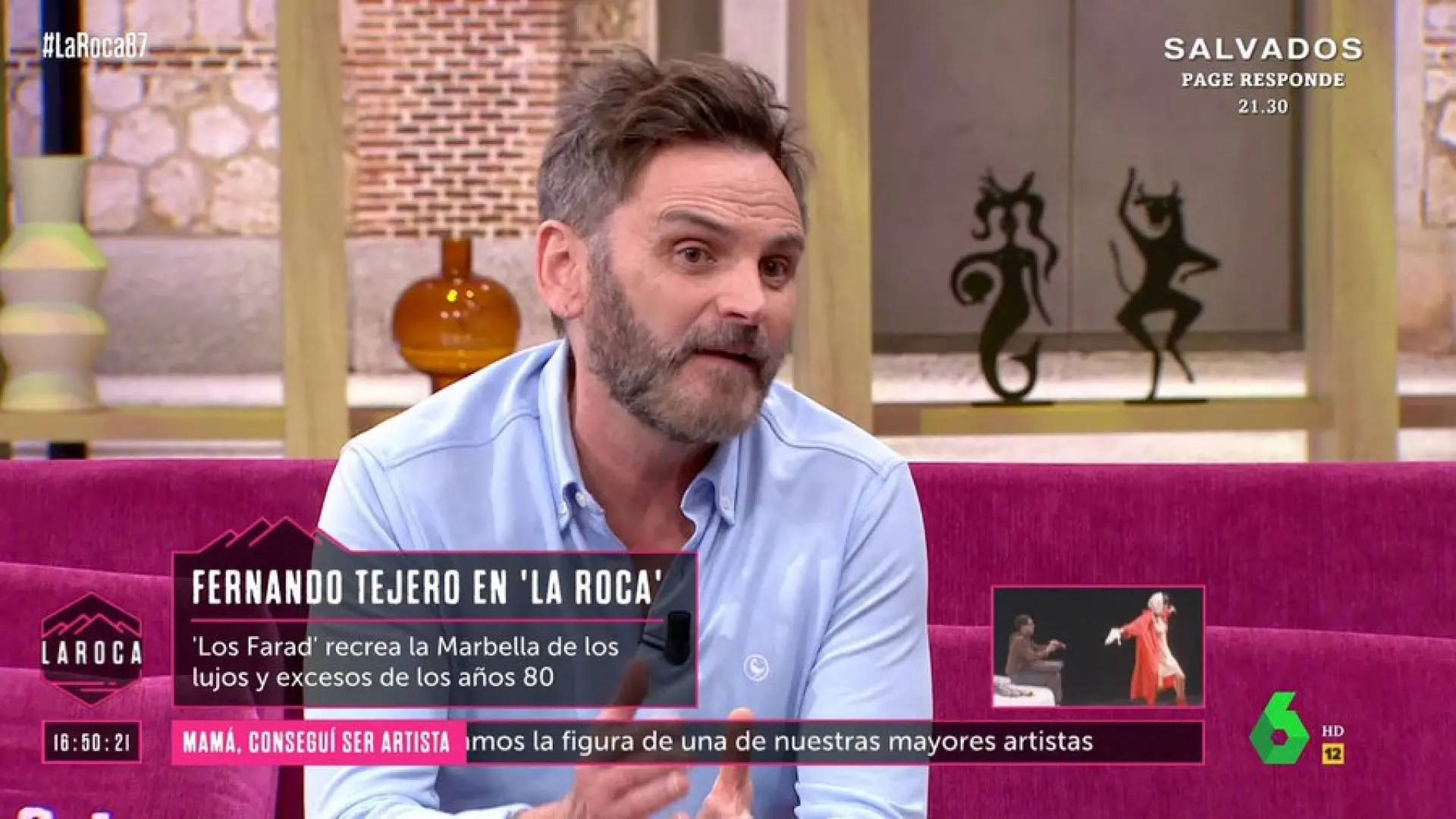 Fernando Tejero recuerda lo mal que lo pasó en los 80