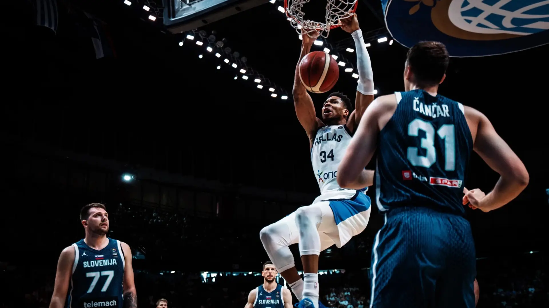 Antetokounmpo deja a Doncic sin Juegos: Grecia tumba a Eslovenia y jugará la final del Preolímpico