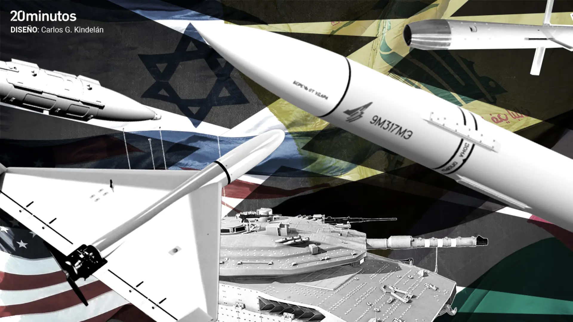 El armamento que protagoniza la guerra en Gaza: esto son los misiles, tanques y resto de armas usadas en dos años de conflicto