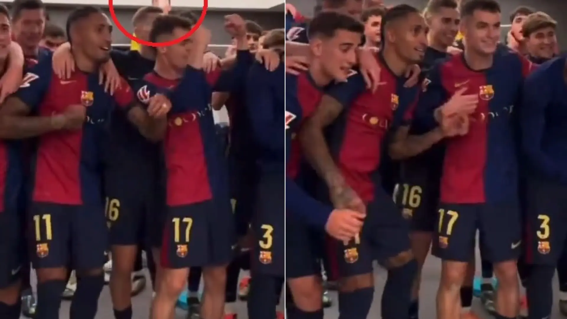 El Barça se desmelena en la celebración en el Bernabéu: Szczesny fumando en el vestuario y cánticos culés