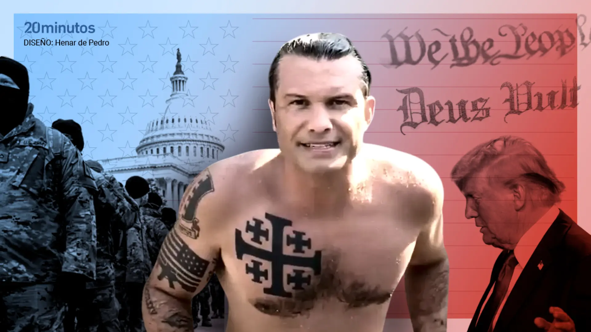 Las ideas 'tatuadas' de Pete Hegseth, el militar de campo y analista televisivo que liderará para Trump al mayor Ejército del mundo