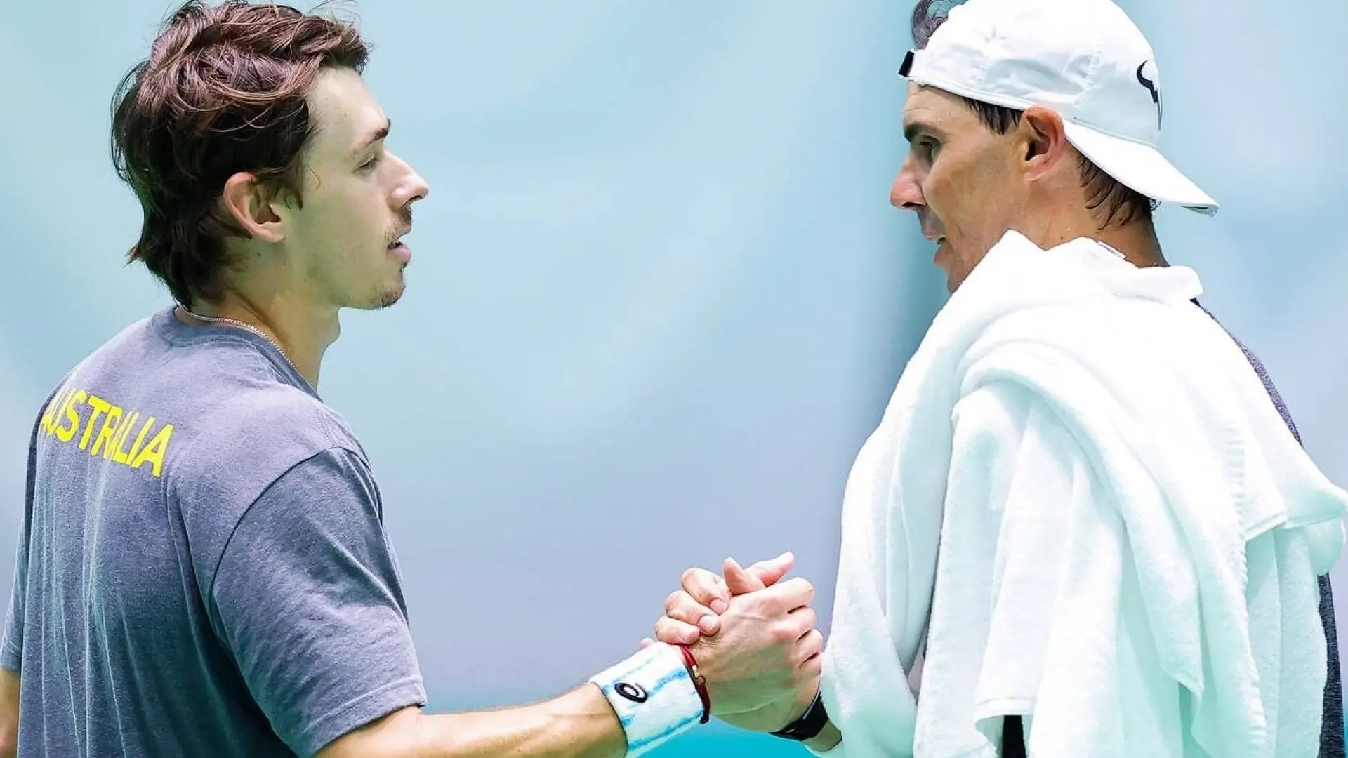 El inesperado 'sparring' de Rafa Nadal en su entrenamiento para la Copa Davis