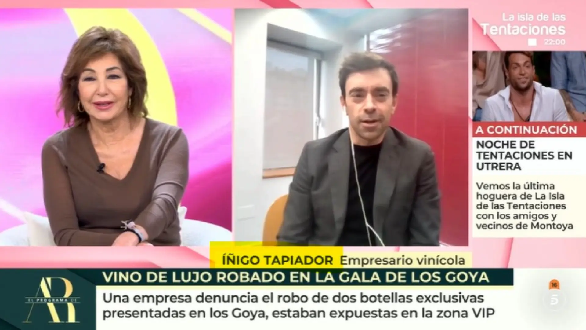 Uno de los empresarios afectados por el robo de las botellas de vino de los  Goya: "El espacio estaba vigilado, no sé qué pudo pasar"