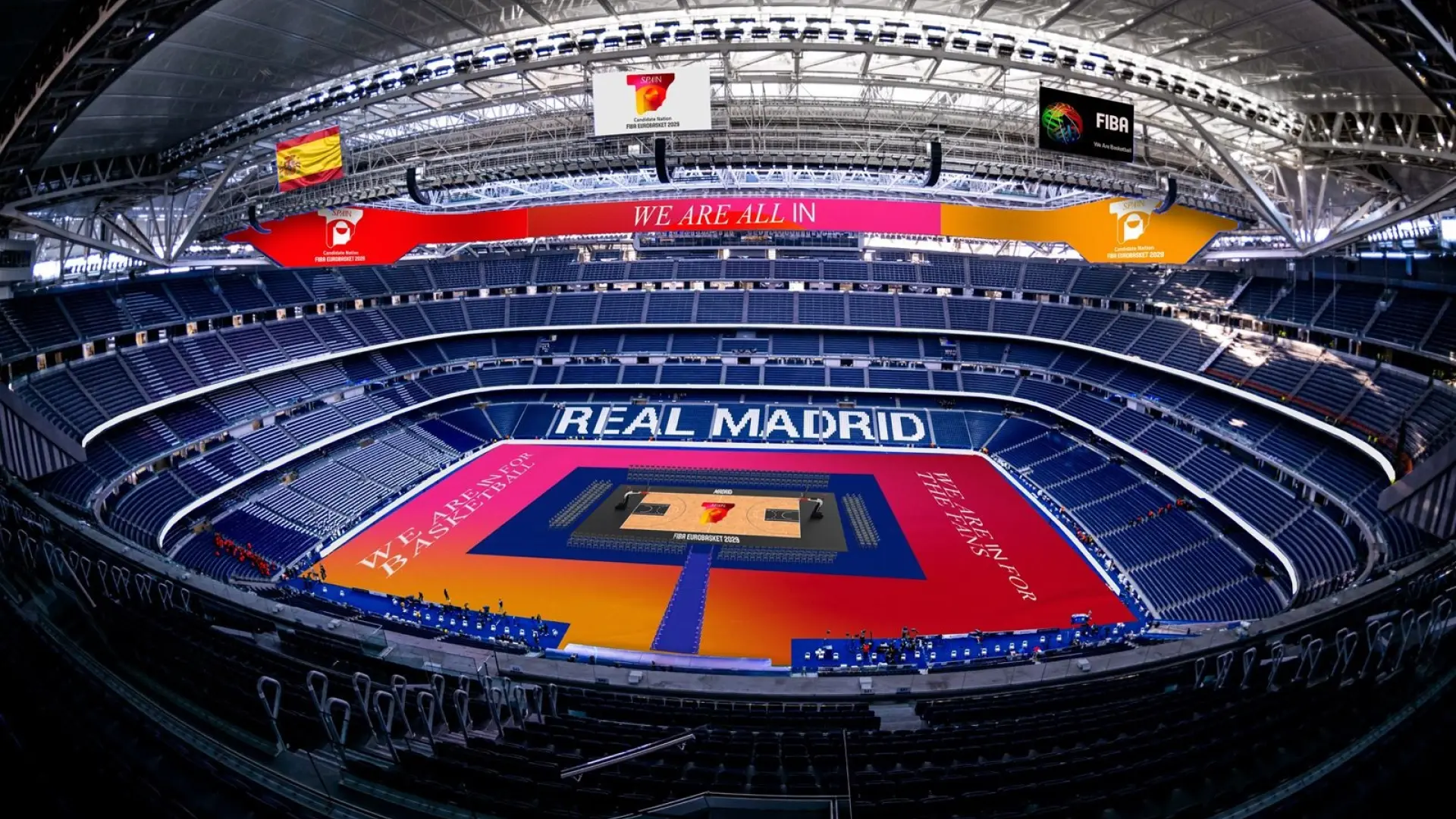 El EuroBasket 2029 se jugará en España: el Bernabéu acogerá un partido inaugural ante 80.000 espectadores