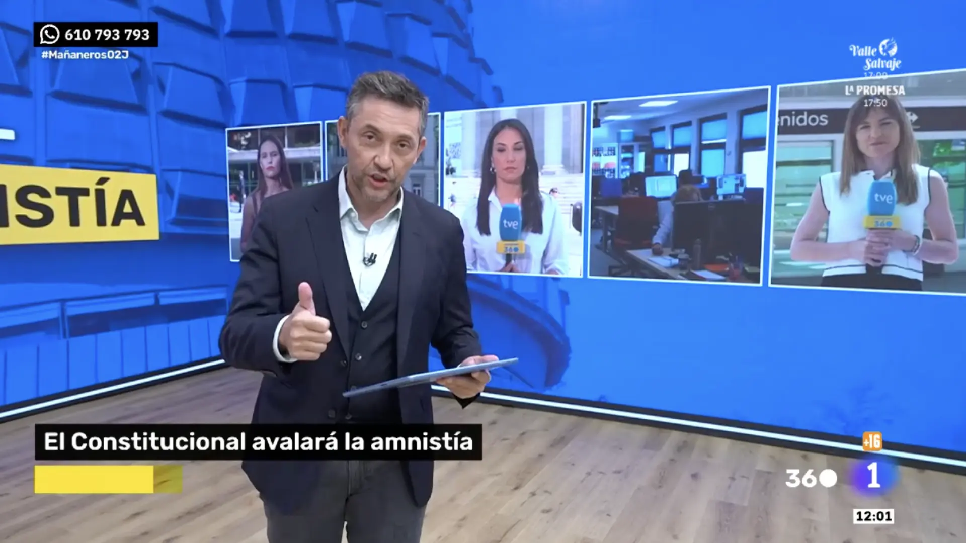 La 1 alcanzó a Antena 3 en audiencia este lunes, sin eventos especiales y gracias a las mañanas