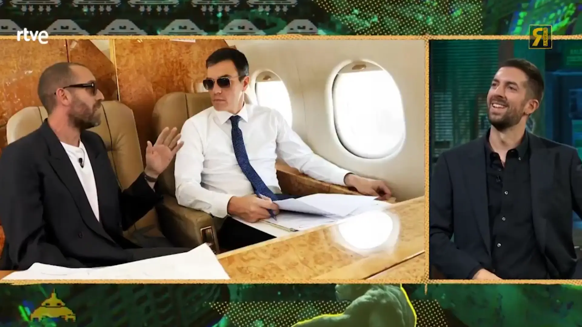 Pedro Sánchez responde a una broma de 'La Revuelta' sobre el Falcon, Aldama y Leire Díez