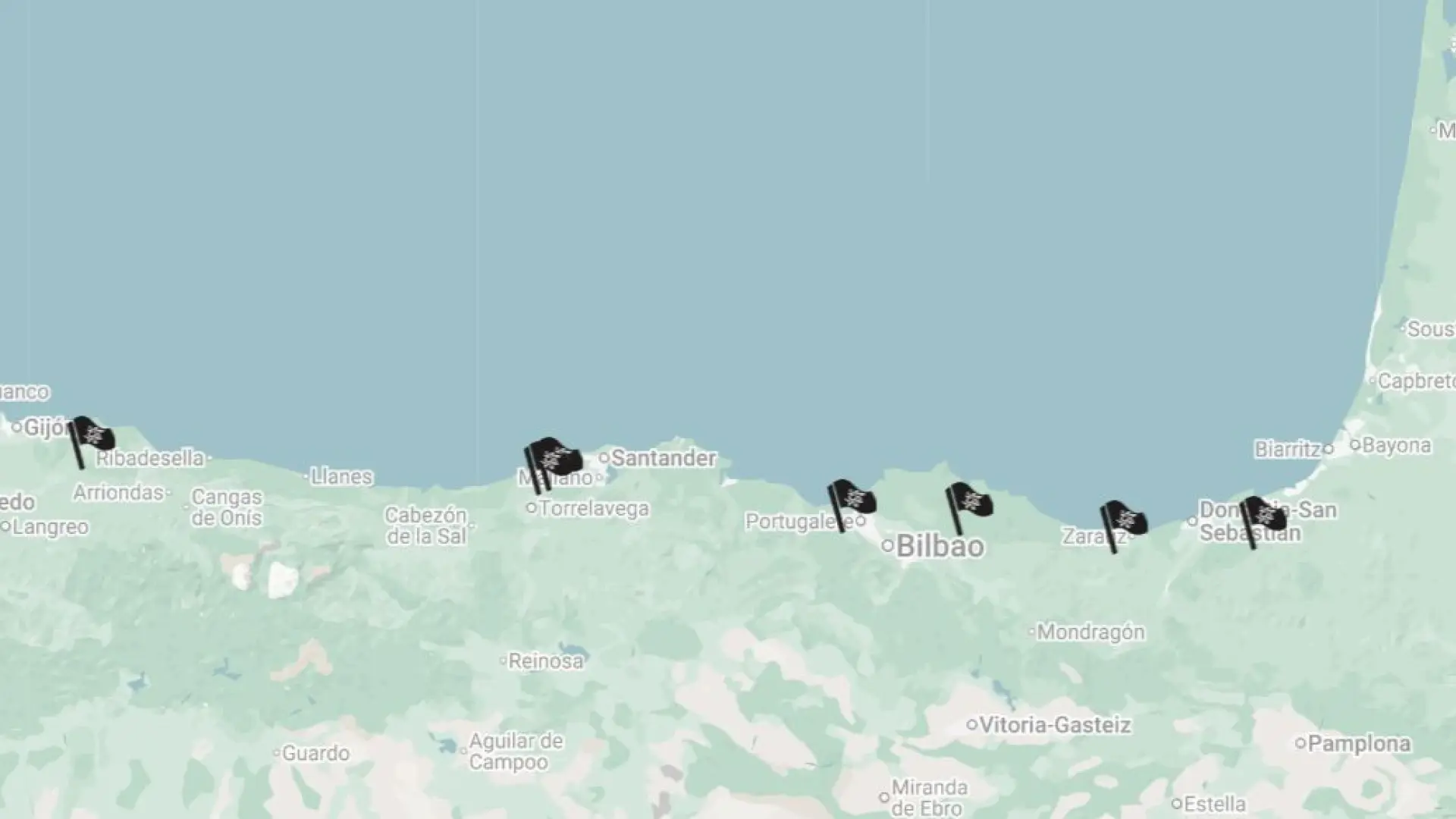 Las dos playas y zonas costeras con 'bandera negra' en Cantabria por contaminación y mala gestión ambiental