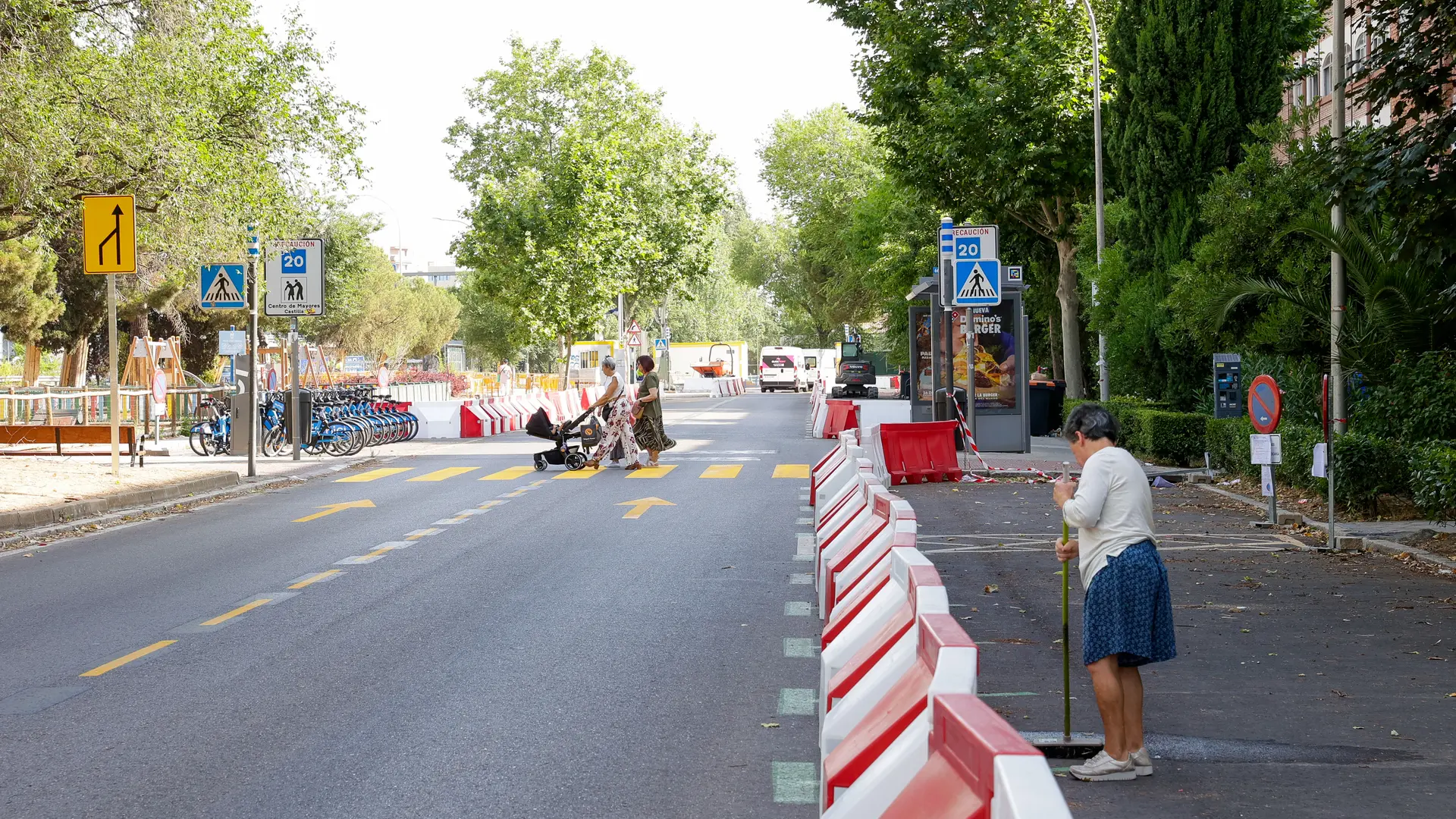 La obra en Castellana borra la zona azul de San Cristóbal y Movilidad estudia reubicar las plazas