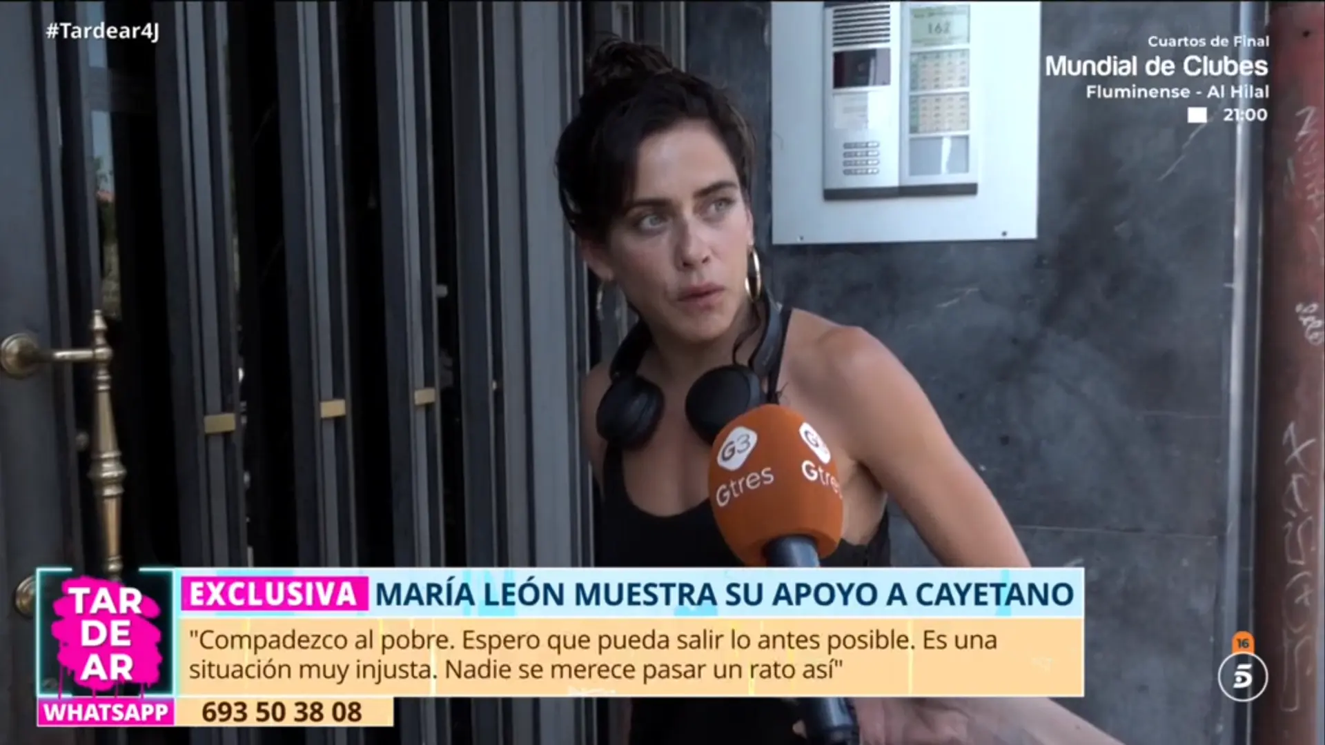 María León apoya a Cayetano Rivera tras su detención: "Es una situación superinjusta"