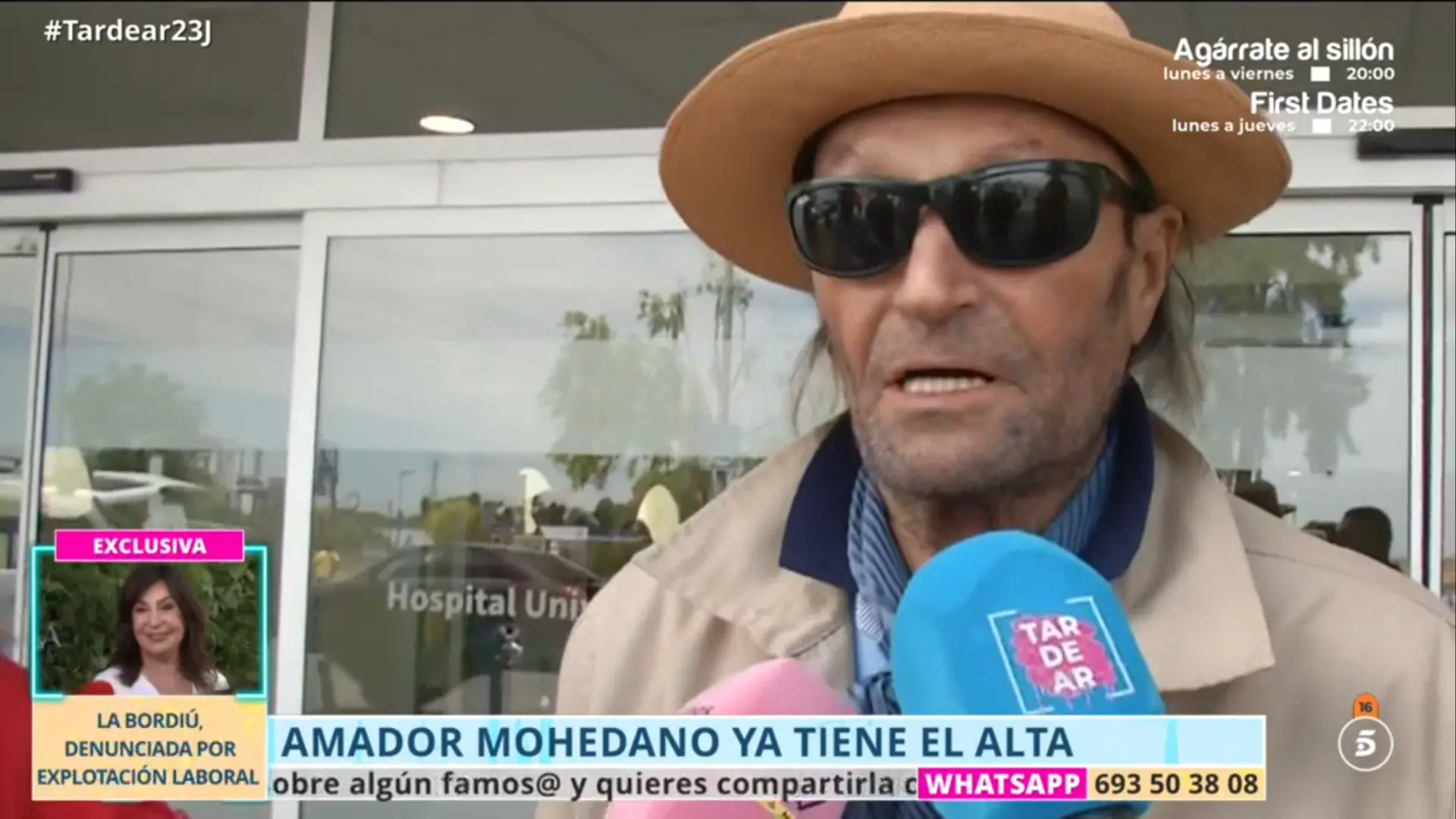 Amador Mohedano recibe el alta médica y explica el motivo de su ingreso:  "Una revisión que ha tardado más de lo debido"