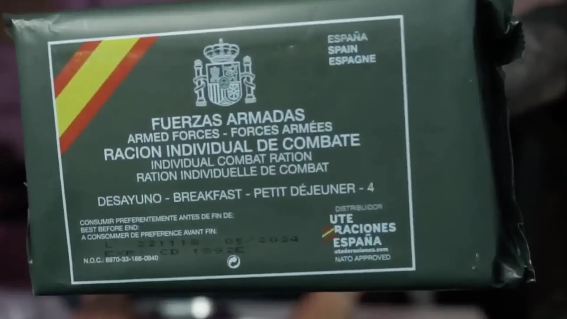 Esto es lo que comen los soldados del ejército español: "Para hacerlo en cinco minutos..."