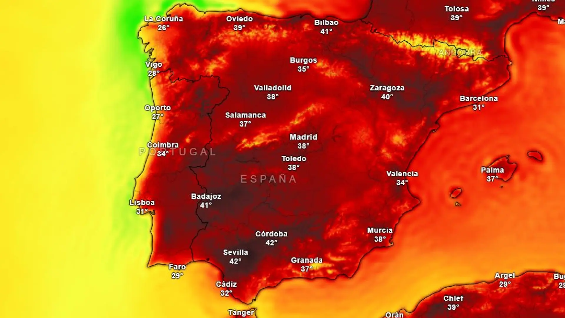 España hierve: la ola de calor no de tregua y un calentamiento súbito pone en alerta roja al norte por termómetros superiores a 40ºC